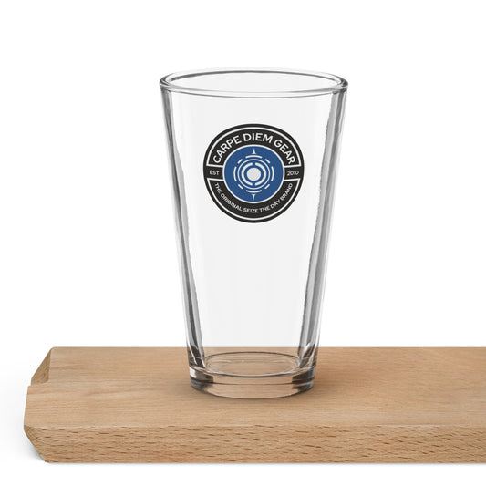 Carpe Diem Gear | Accessories | Blue CDG Logo | Shaker Pint Glass (16 oz)