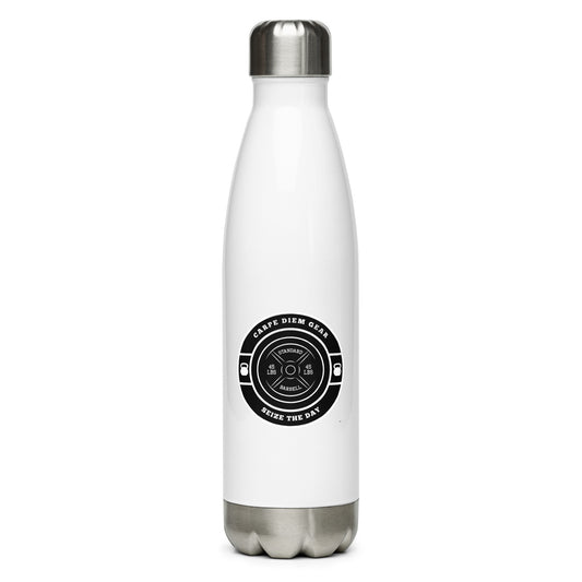 Carpe Diem Gear | Accessories | Black Circle Weights | Stainless Steel Water Bottle (17 oz)