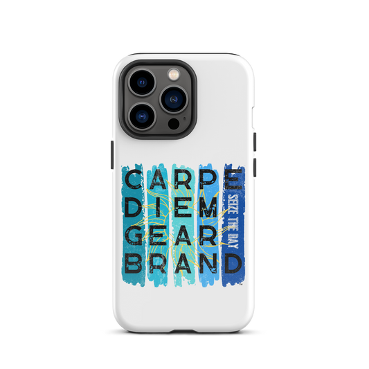 Carpe Diem Gear Brand | Blue Stripes Tough Case for iPhone 13 Pro®