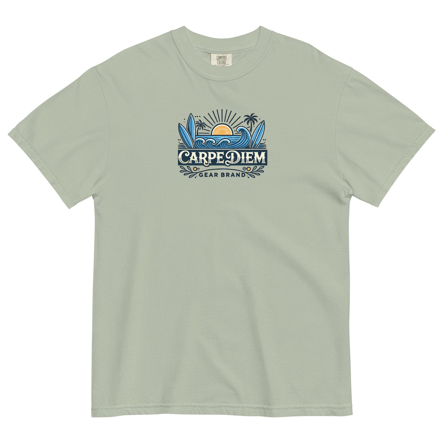 Carpe Diem Gear | Carpe Diem Gear Brand | CDG Surfing | Unisex Garment-Dyed 100% Ring-Spun Cotton Heavyweight T-Shirt