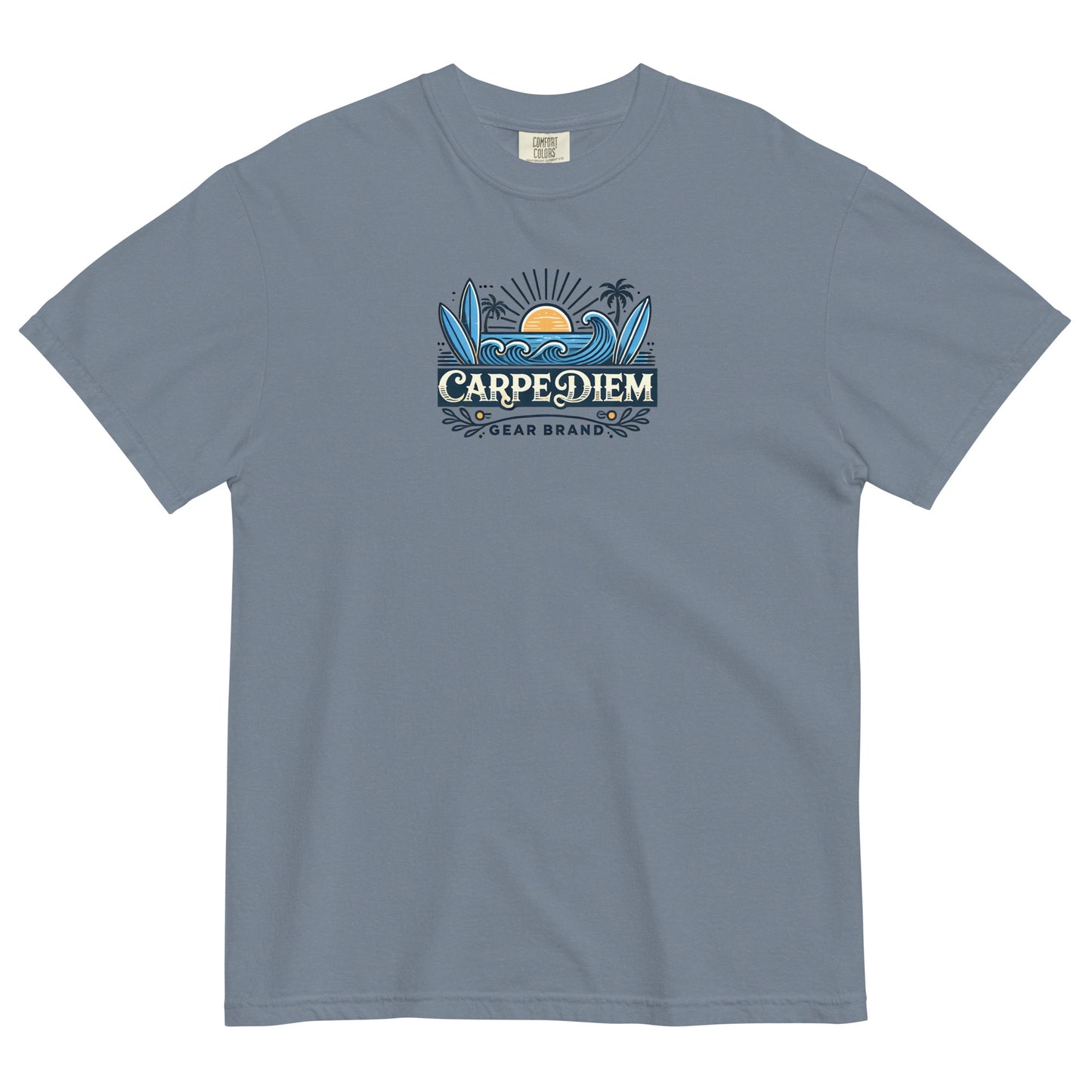 Carpe Diem Gear | Carpe Diem Gear Brand | CDG Surfing | Unisex Garment-Dyed 100% Ring-Spun Cotton Heavyweight T-Shirt