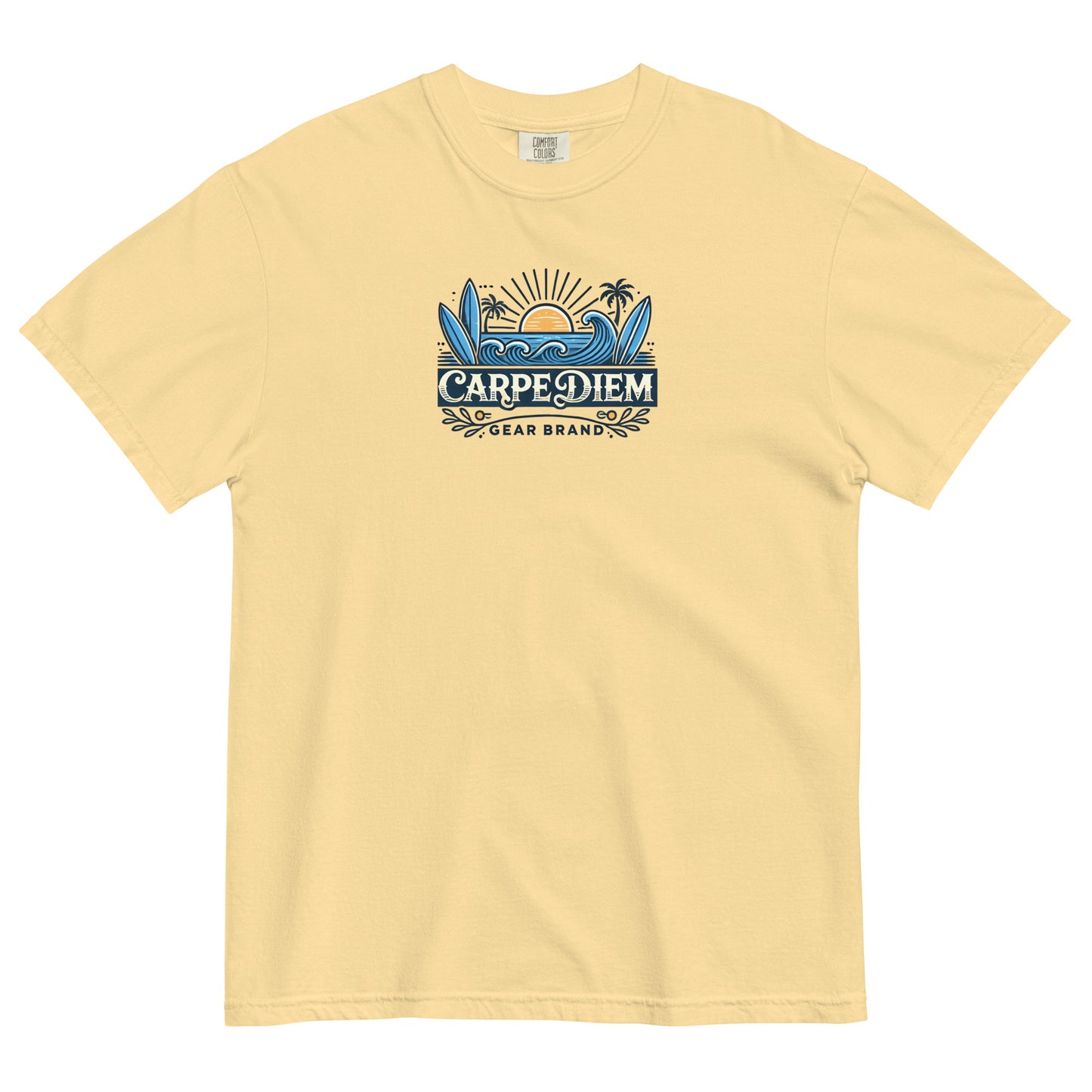 Carpe Diem Gear | Carpe Diem Gear Brand | CDG Surfing | Unisex Garment-Dyed 100% Ring-Spun Cotton Heavyweight T-Shirt