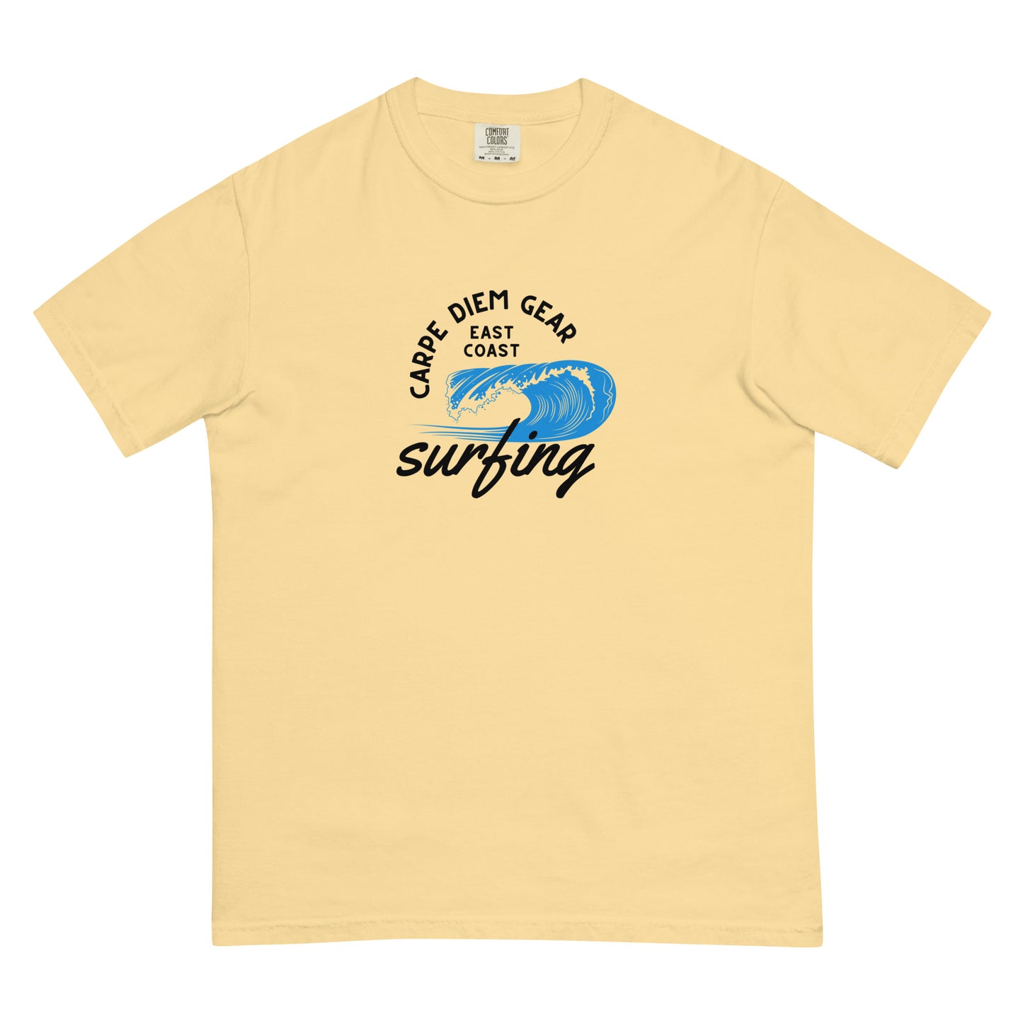 Carpe Diem Gear | Surf's Up | East Coast Surfing | Unisex Garment-Dyed 100% Ring-Spun Cotton Heavyweight T-Shirt