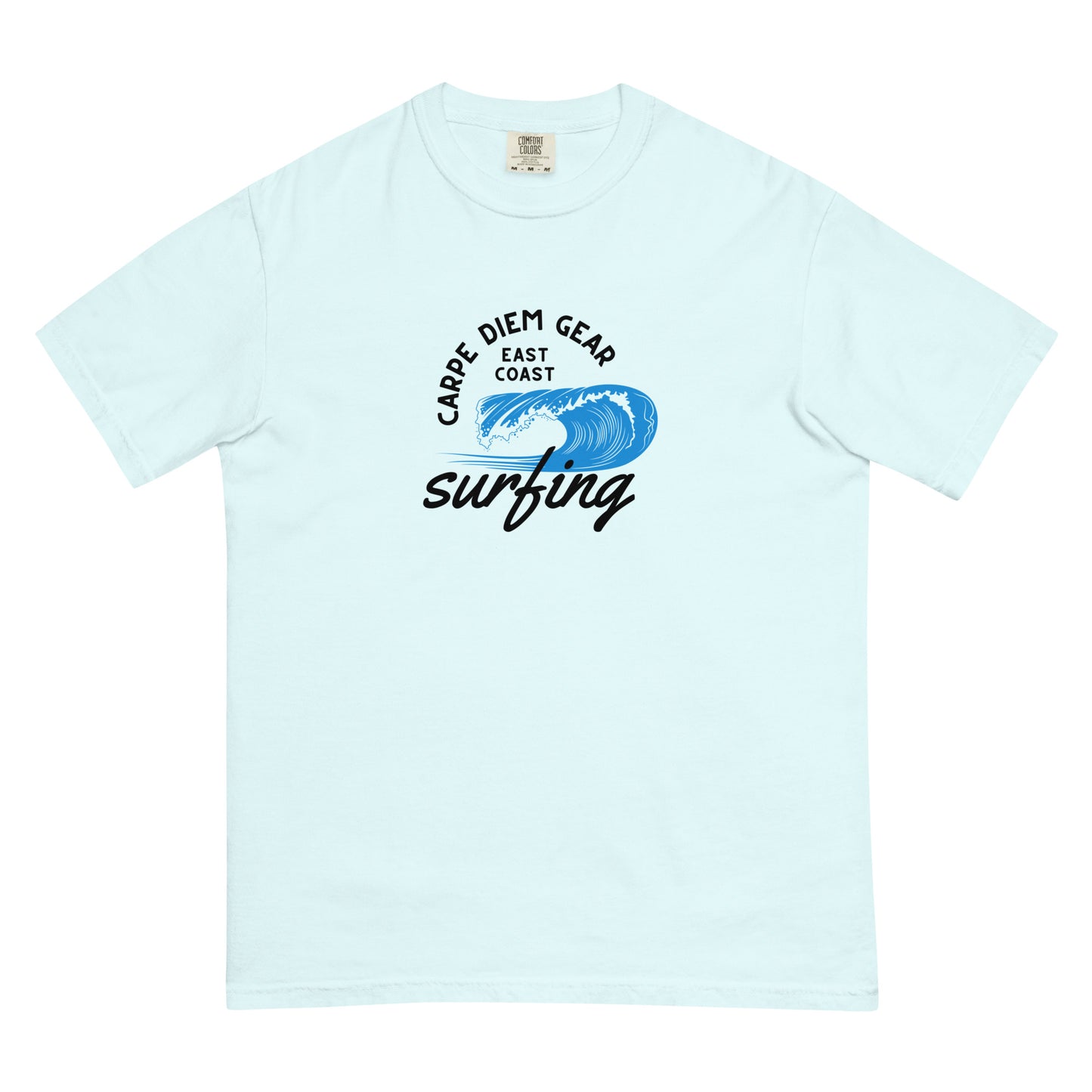 Carpe Diem Gear | Surf's Up | East Coast Surfing | Unisex Garment-Dyed 100% Ring-Spun Cotton Heavyweight T-Shirt