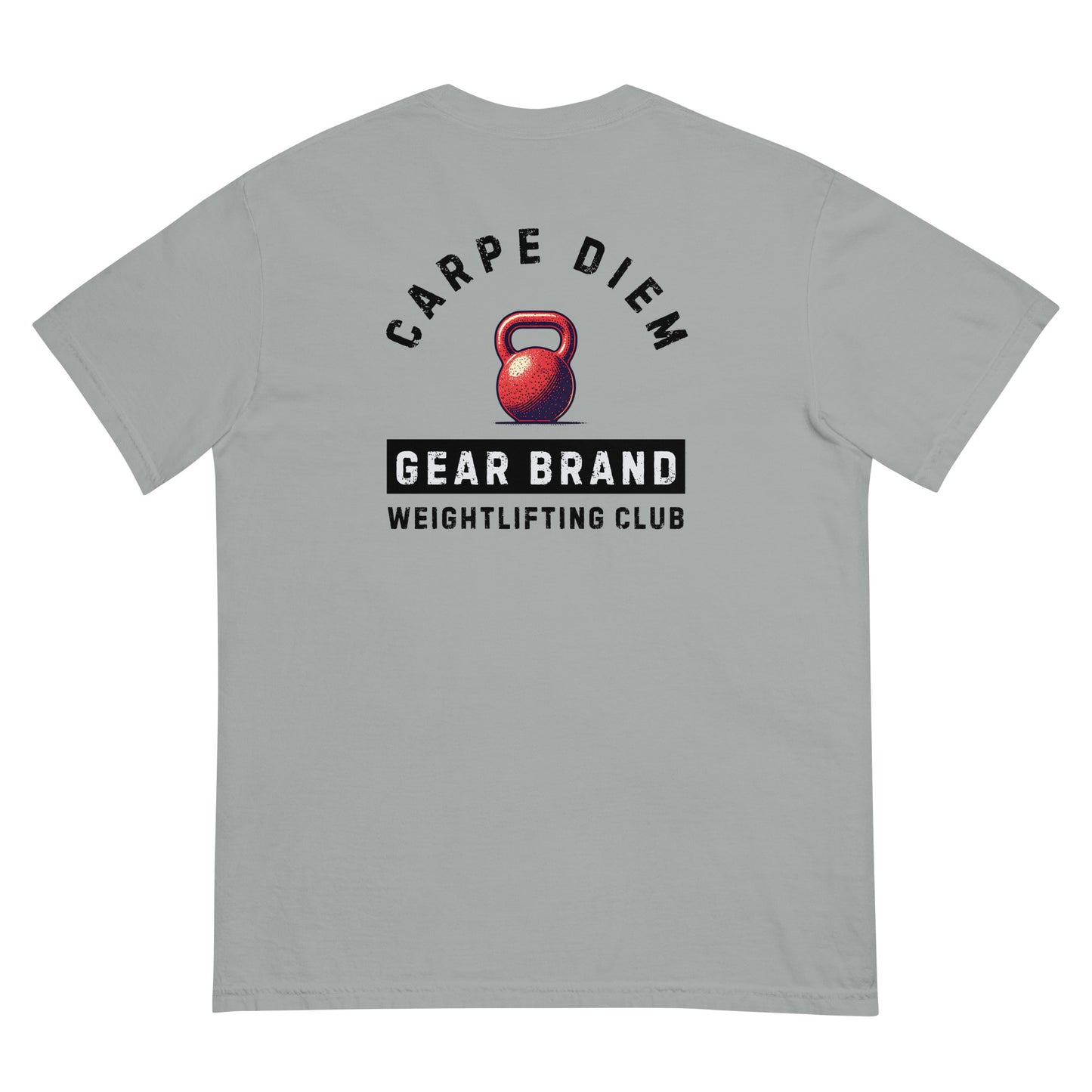 Carpe Diem Gear | Weightlifting | Kettlebell Club (Deluxe) | Unisex 100% Ring-Spun Cotton T-Shirt