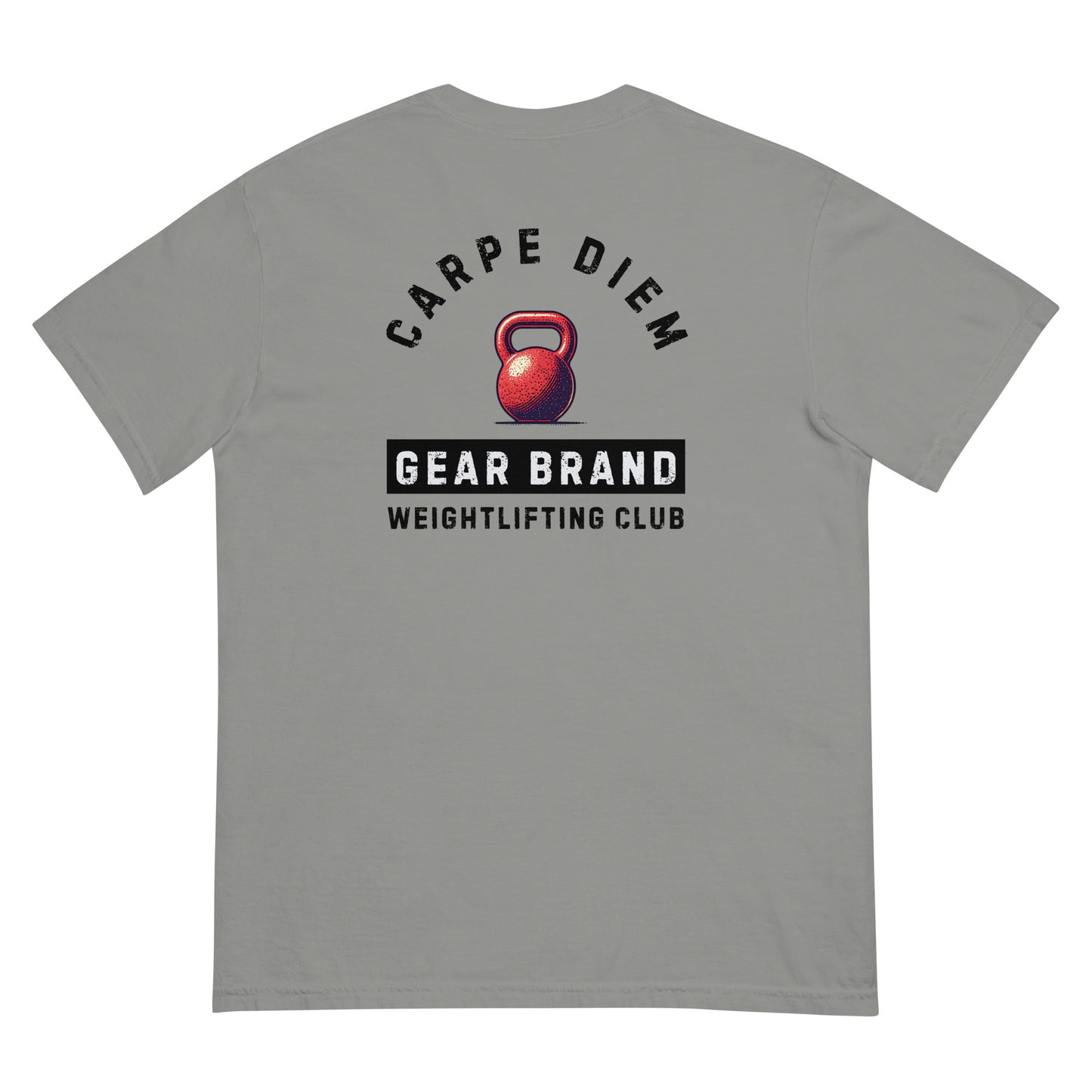 Carpe Diem Gear | Weightlifting | Kettlebell Club (Deluxe) | Unisex 100% Ring-Spun Cotton T-Shirt