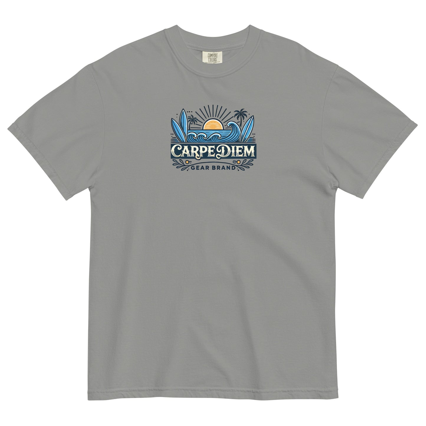 Carpe Diem Gear | Carpe Diem Gear Brand | CDG Surfing | Unisex Garment-Dyed 100% Ring-Spun Cotton Heavyweight T-Shirt