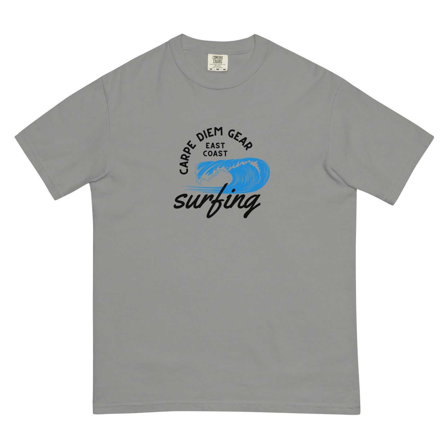 Carpe Diem Gear | Surf's Up | East Coast Surfing | Unisex Garment-Dyed 100% Ring-Spun Cotton Heavyweight T-Shirt