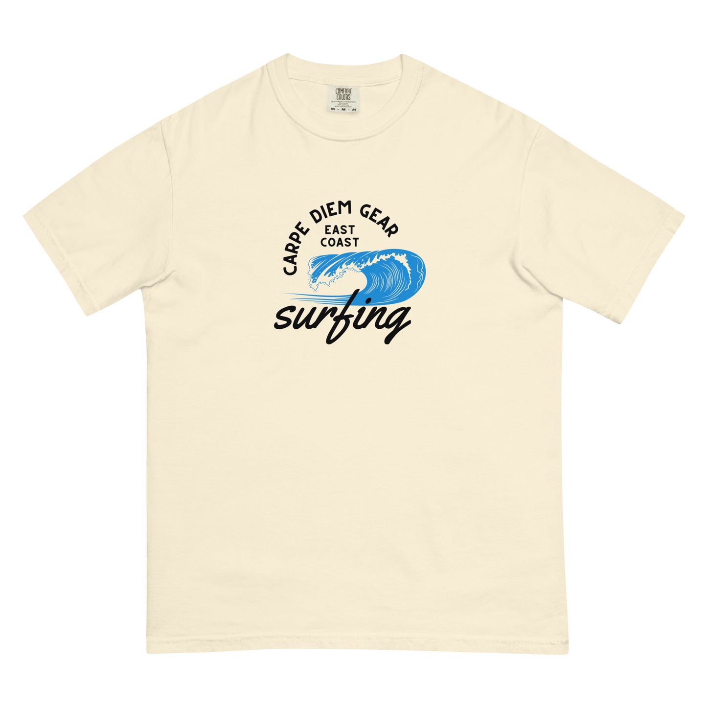 Carpe Diem Gear | Surf's Up | East Coast Surfing | Unisex Garment-Dyed 100% Ring-Spun Cotton Heavyweight T-Shirt