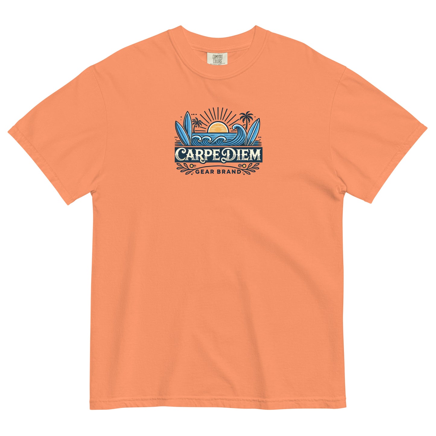 Carpe Diem Gear | Carpe Diem Gear Brand | CDG Surfing | Unisex Garment-Dyed 100% Ring-Spun Cotton Heavyweight T-Shirt