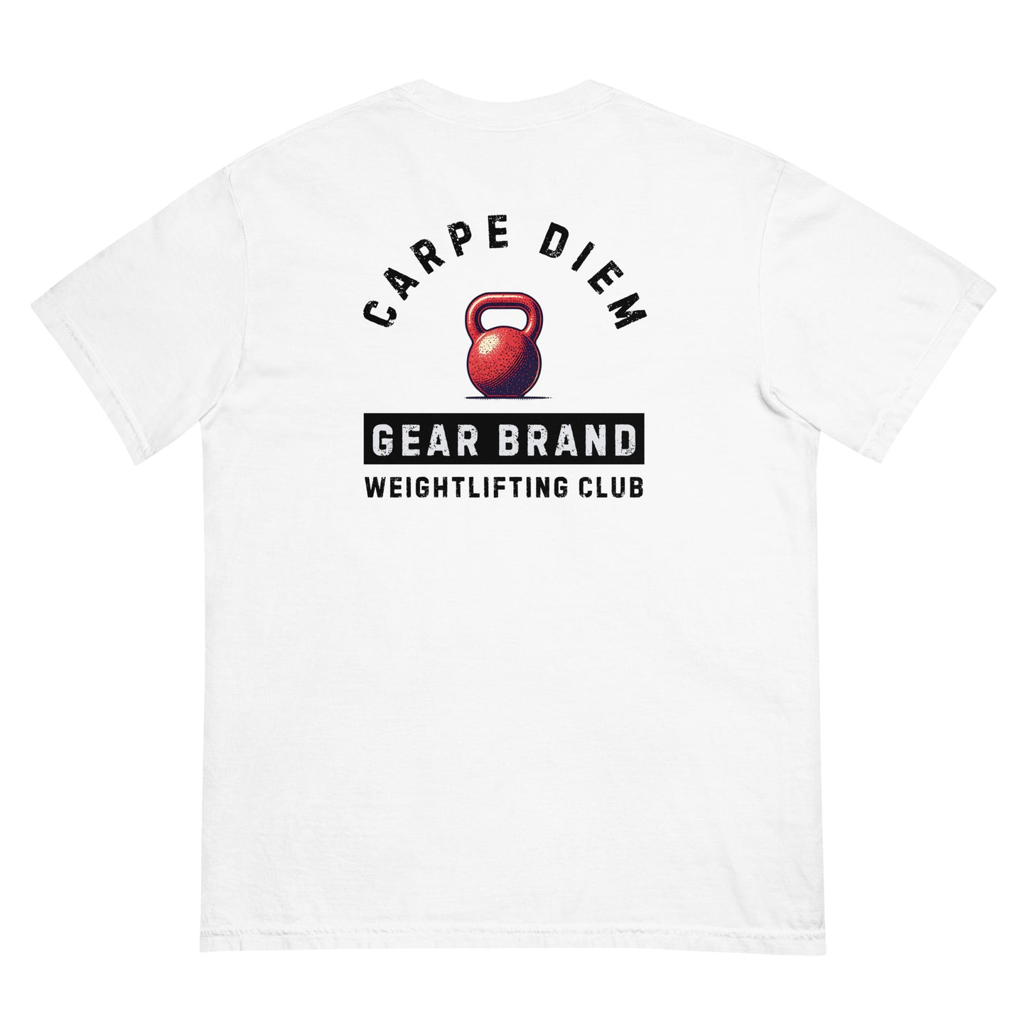 Carpe Diem Gear | Weightlifting | Kettlebell Club (Deluxe) | Unisex 100% Ring-Spun Cotton T-Shirt