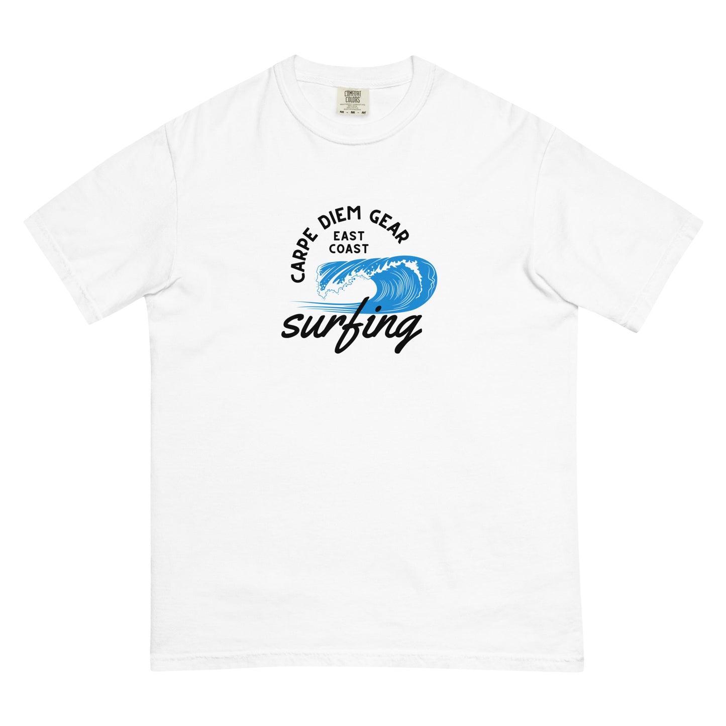 Carpe Diem Gear | Surf's Up | East Coast Surfing | Unisex Garment-Dyed 100% Ring-Spun Cotton Heavyweight T-Shirt