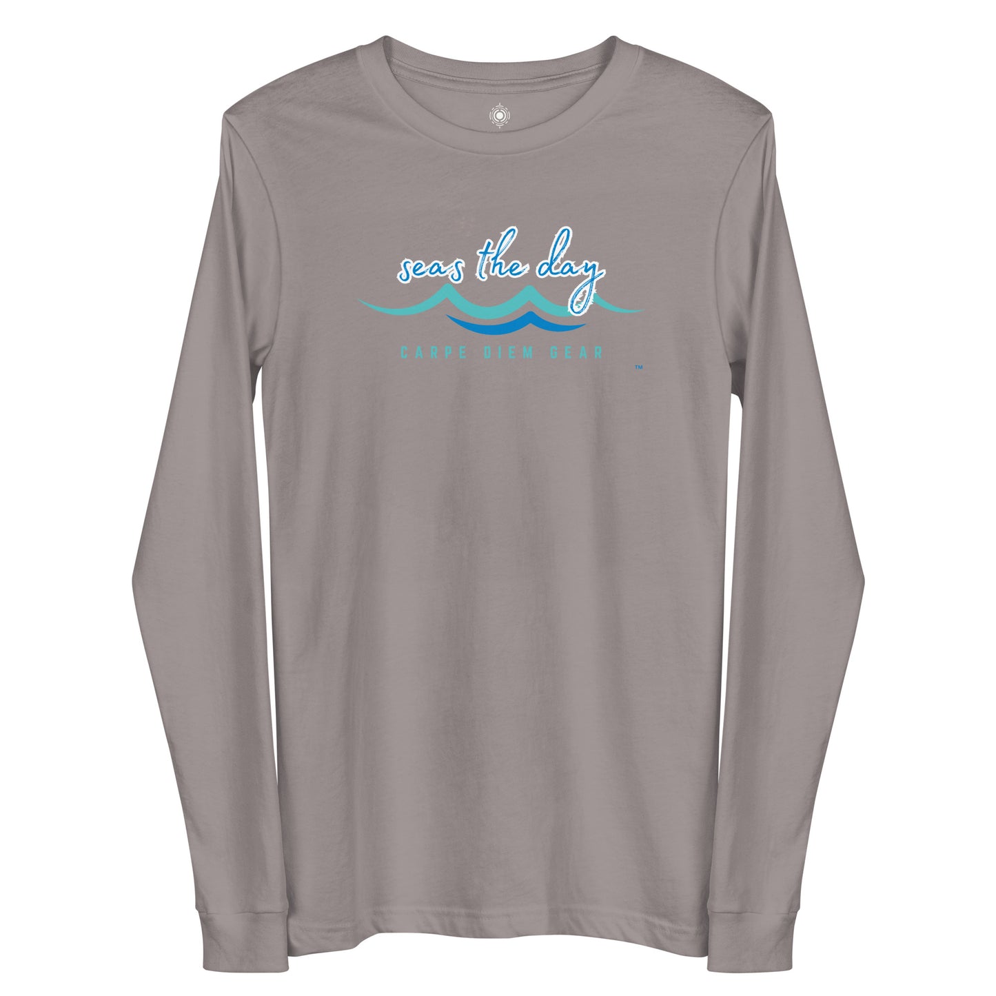 Carpe Diem Gear | Surf's Up | Surfing Water Color DELUXE | Unisex 100% Ring-Spun Cotton LONG Sleeve T-Shirt