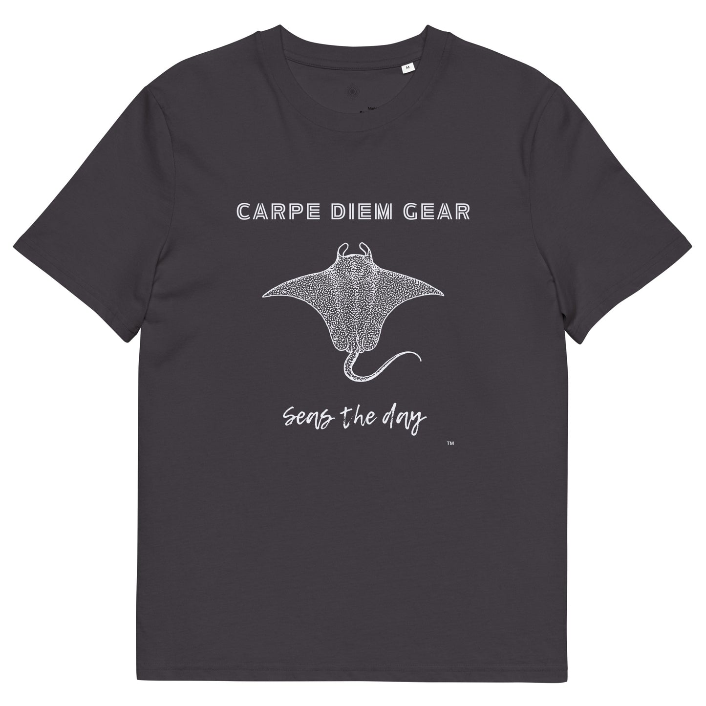 Carpe Diem Gear | Beach Life | Solo Manta Ray | Unisex 100% Organic Cotton