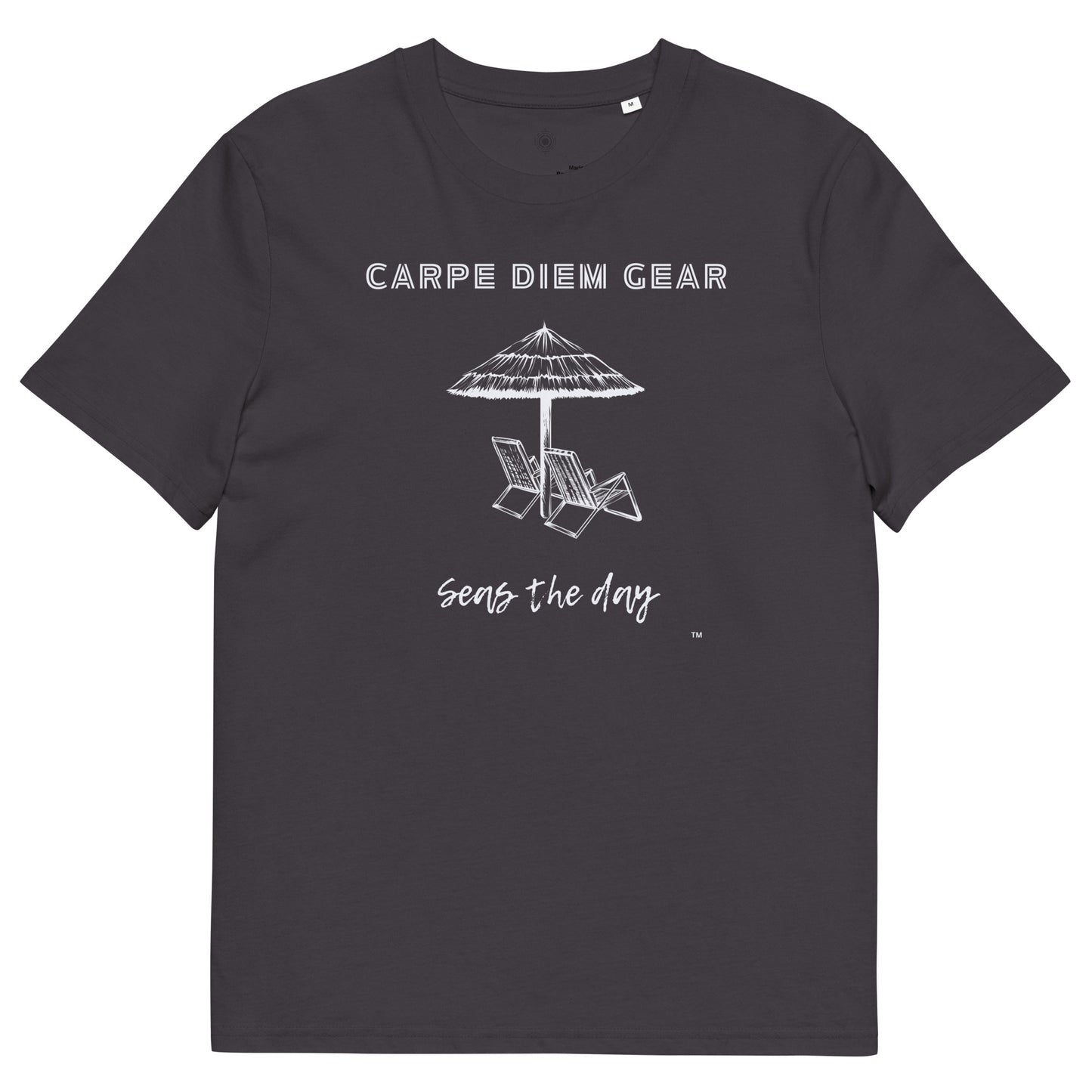 Carpe Diem Gear | Beach Life | Beach Umbrella and Chair | Unisex 100% Organic Cotton