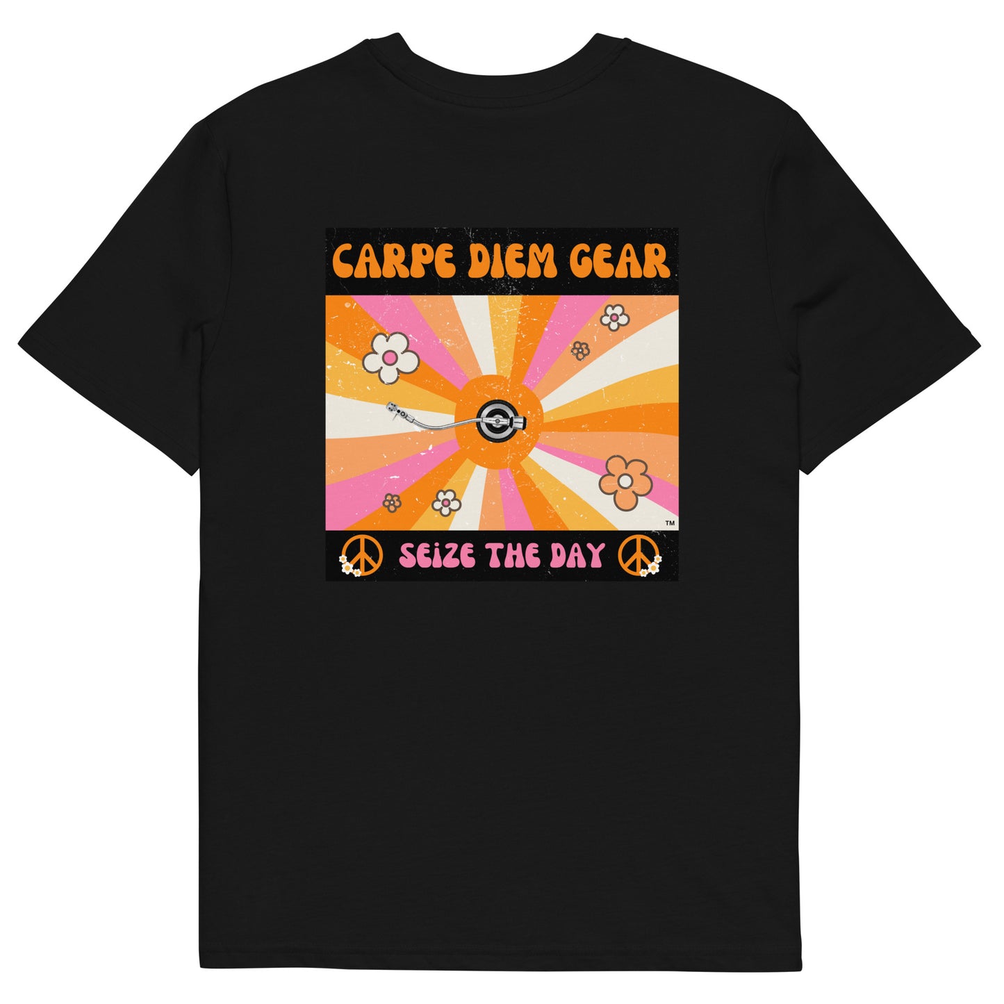 Carpe Diem Gear | 60's & 70's | Classic Record Cover DELUXE | Unisex 100% Organic Cotton T-Shirt