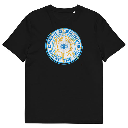 Carpe Diem Gear | Everything Bagel | High Tech | Blue/Yellow Center Circle | Unisex 100% Cotton T-Shirt