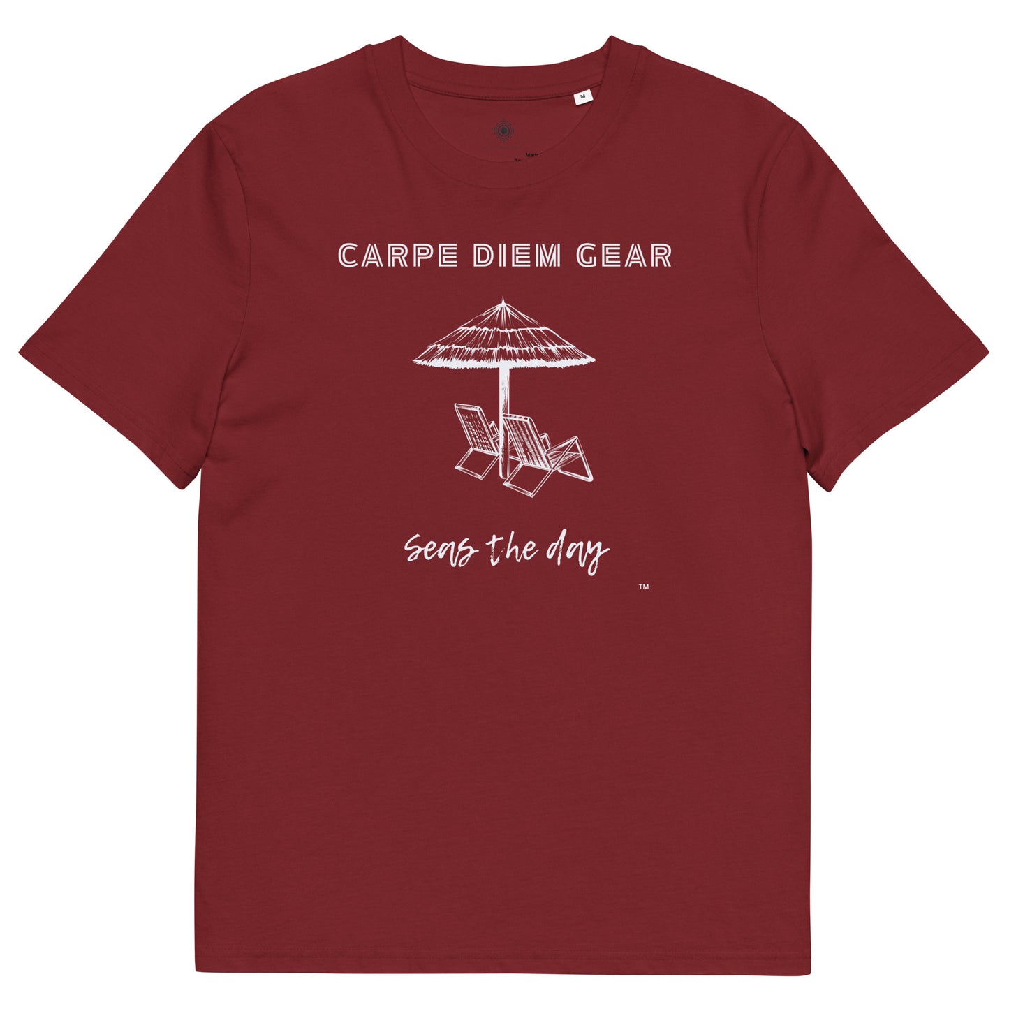 Carpe Diem Gear | Beach Life | Beach Umbrella and Chair | Unisex 100% Organic Cotton