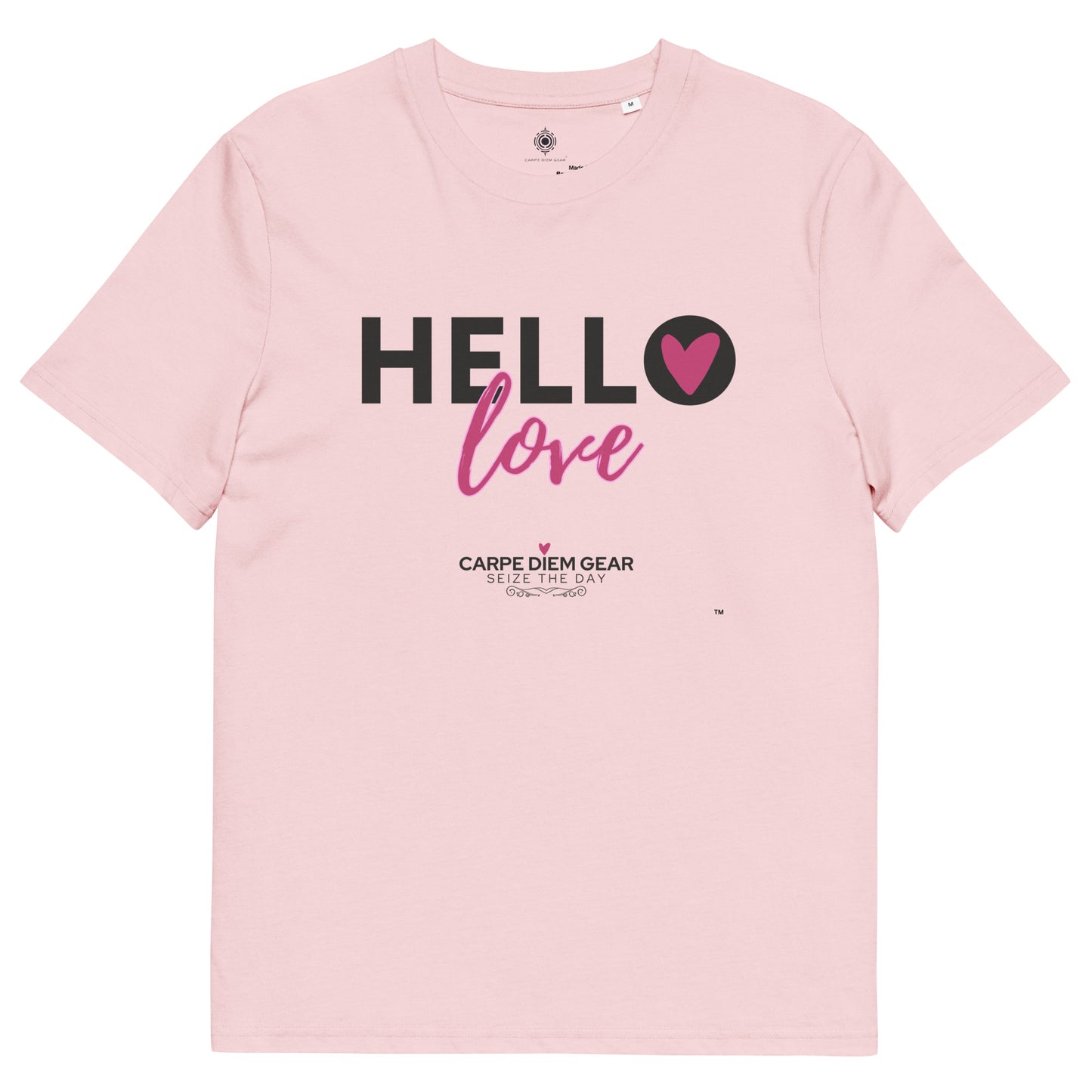 Carpe Diem Gear | Heart of the Matter | Hello Love | Unisex 100% Organic Cotton T-Shirt