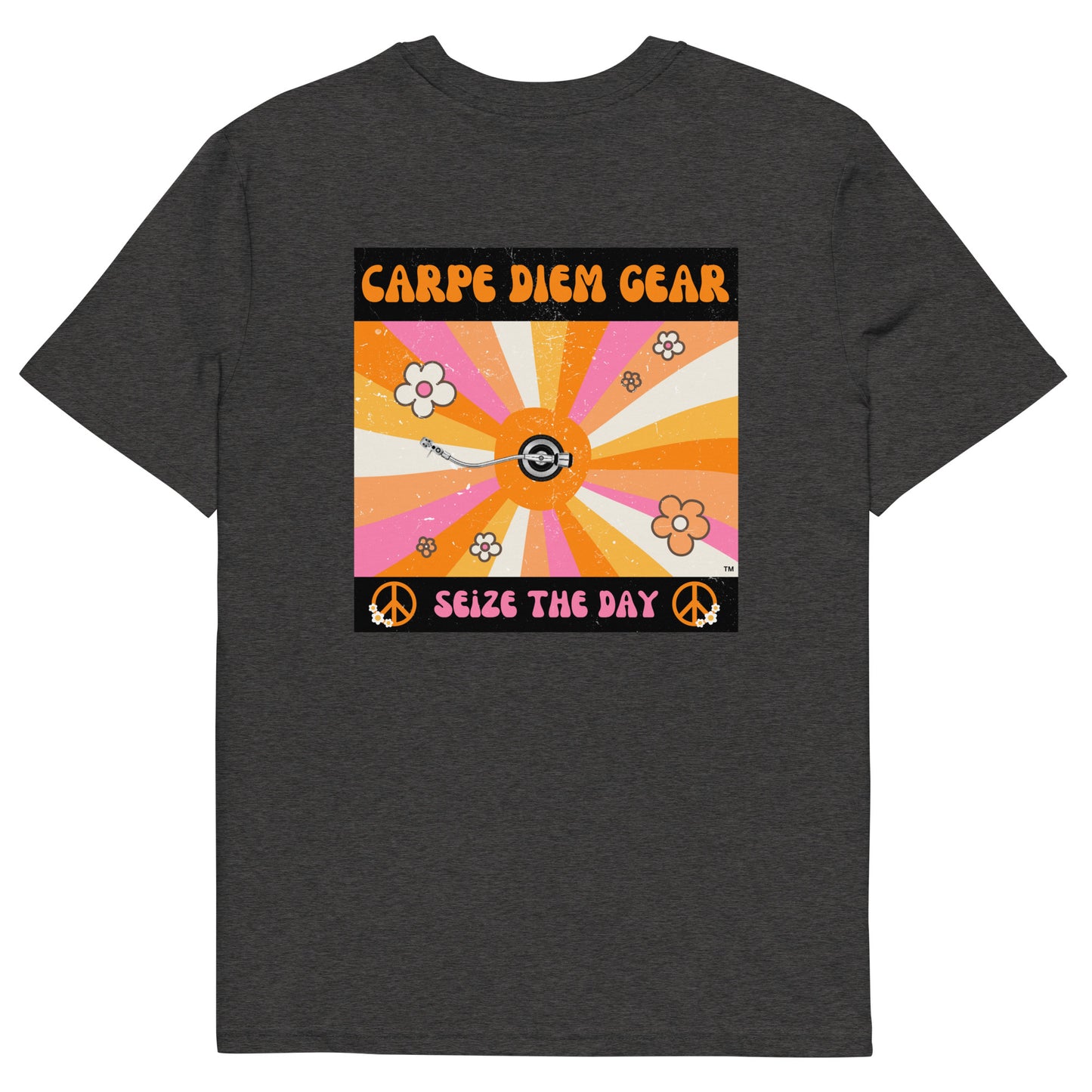 Carpe Diem Gear | 60's & 70's | Classic Record Cover DELUXE | Unisex 100% Organic Cotton T-Shirt