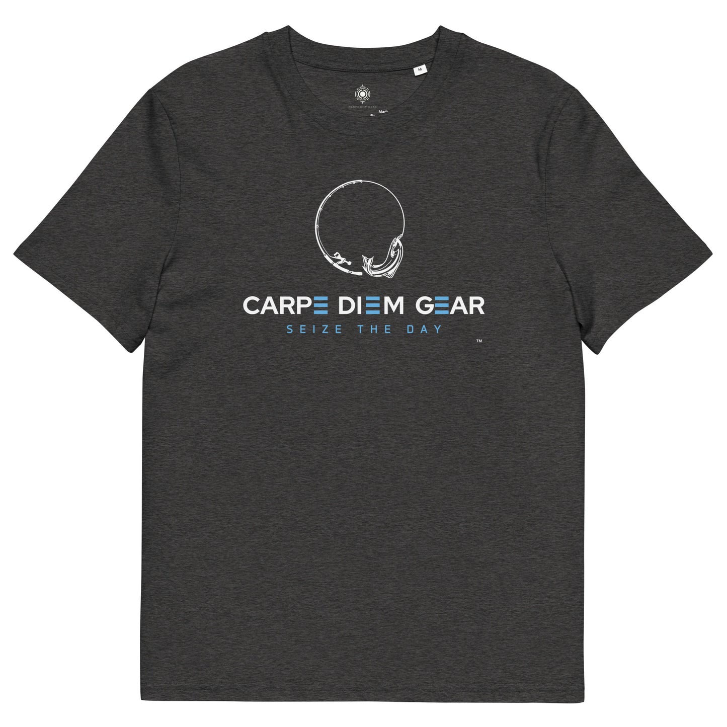 Carpe Diem Gear | Gone Fishing | Jumping Dolphin Square  DELUXE | Unisex 100% Organic Cotton