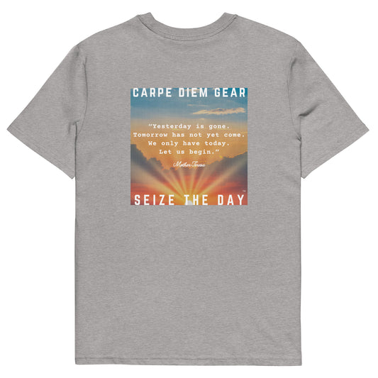 Carpe Diem Gear | Seize the Day Quotes | Mother Teresa DELUXE | Unisex 100% Organic Cotton