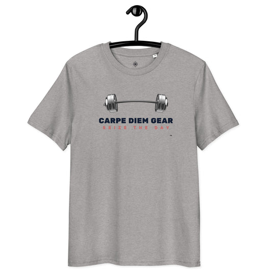 Carpe Diem Gear | Weightlifting | Center Barbell | Unisex 100% Cotton T-Shirt