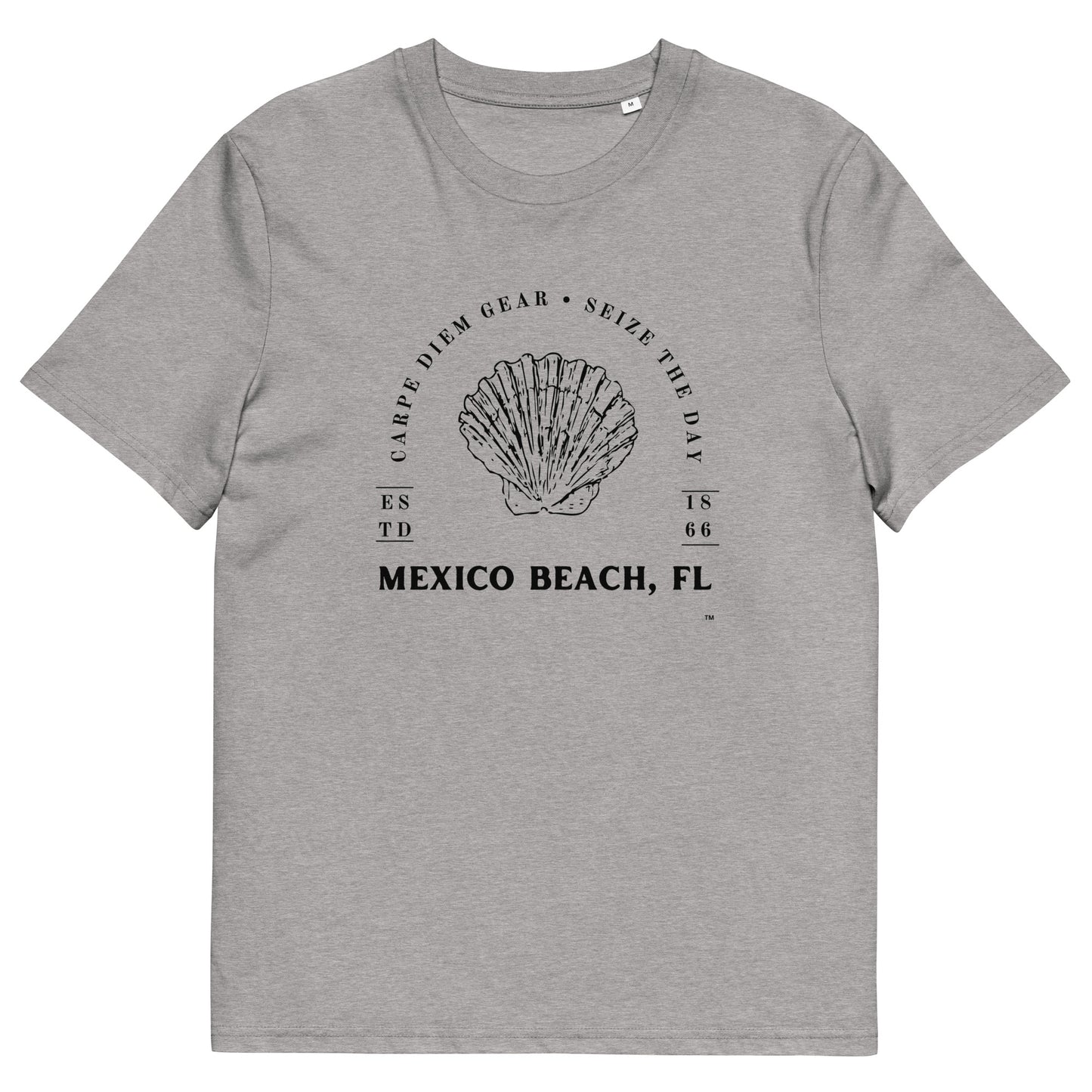 Carpe Diem Gear | Mexico Beach, Florida | Black Shell | Unisex 100% Organic Cotton