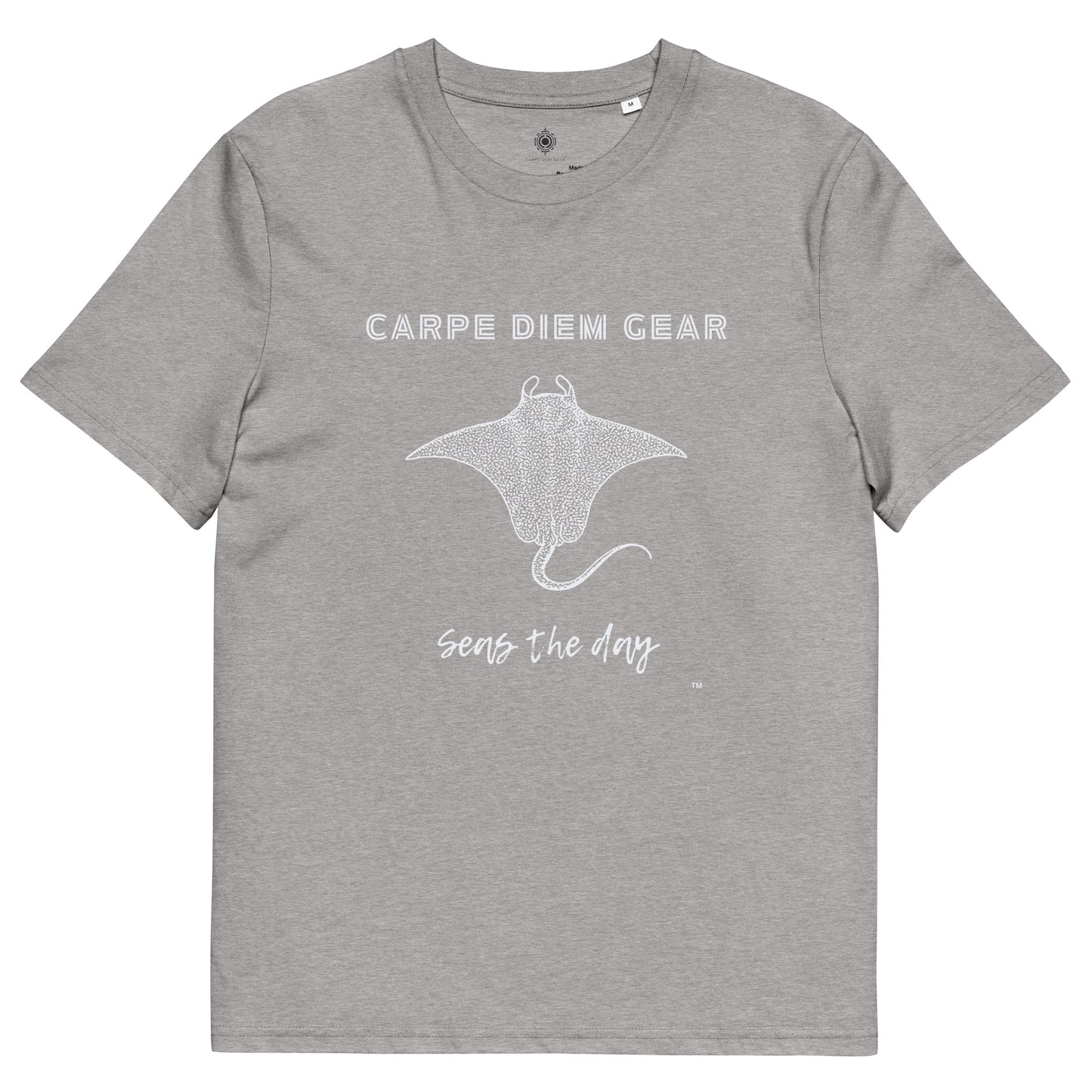 Carpe Diem Gear | Beach Life | Solo Manta Ray | Unisex 100% Organic Cotton