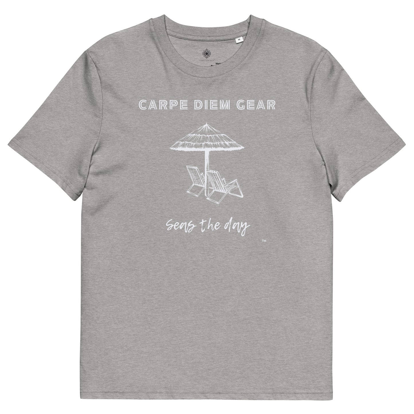 Carpe Diem Gear | Beach Life | Beach Umbrella and Chair | Unisex 100% Organic Cotton