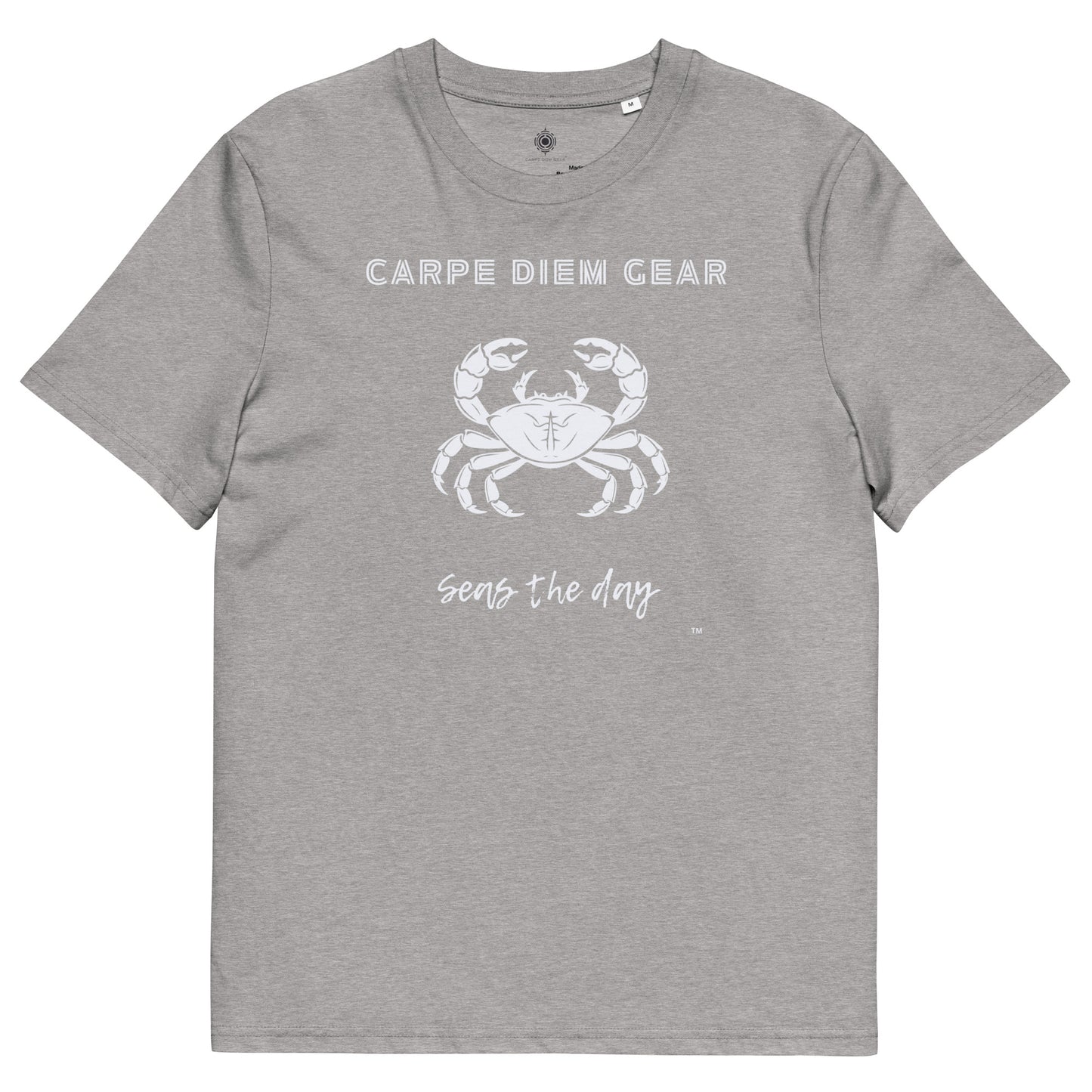 Carpe Diem Gear | Beach Life | Solo Crab | Unisex 100% Organic Cotton
