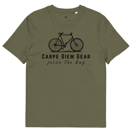 Carpe Diem Gear | Biking | All Black Standing Bike | Unisex 100% Organic Cotton