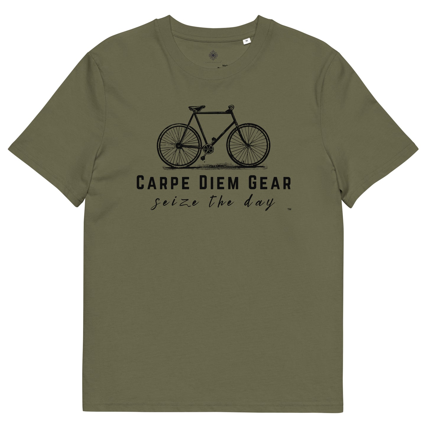 Carpe Diem Gear | Biking | All Black Standing Bike | Unisex 100% Organic Cotton
