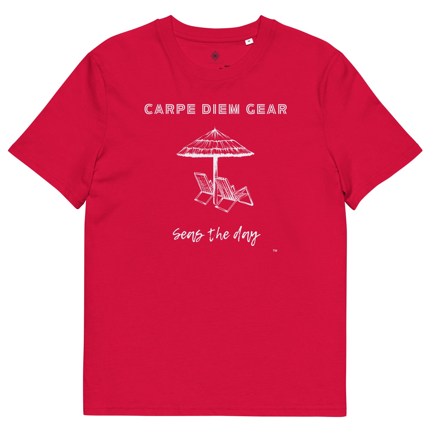 Carpe Diem Gear | Beach Life | Beach Umbrella and Chair | Unisex 100% Organic Cotton