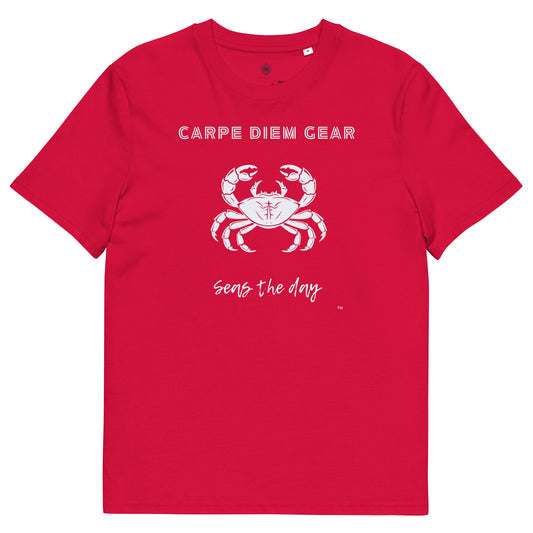 Carpe Diem Gear | Beach Life | Solo Crab | Unisex 100% Organic Cotton