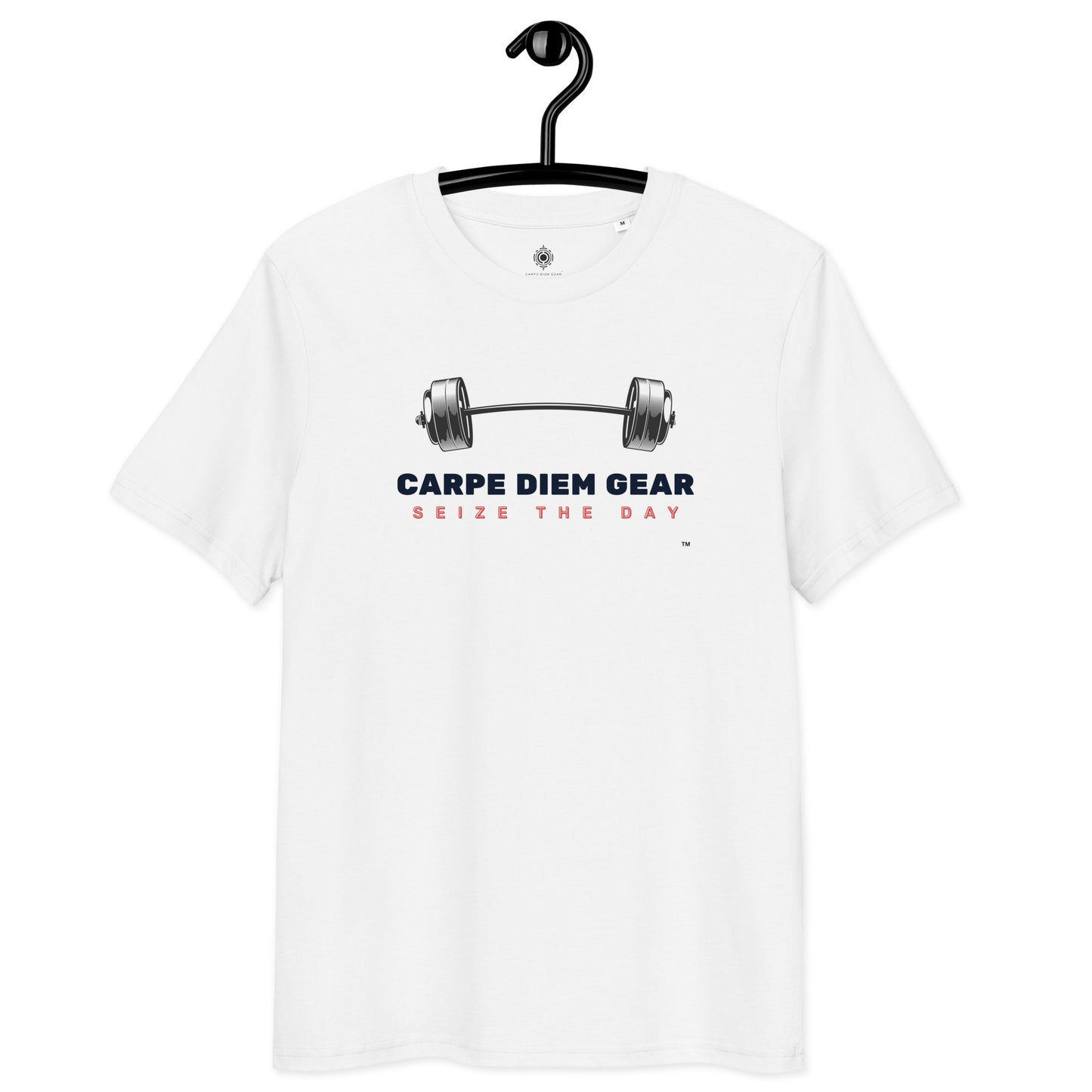 Carpe Diem Gear | Weightlifting | Center Barbell | Unisex 100% Cotton T-Shirt