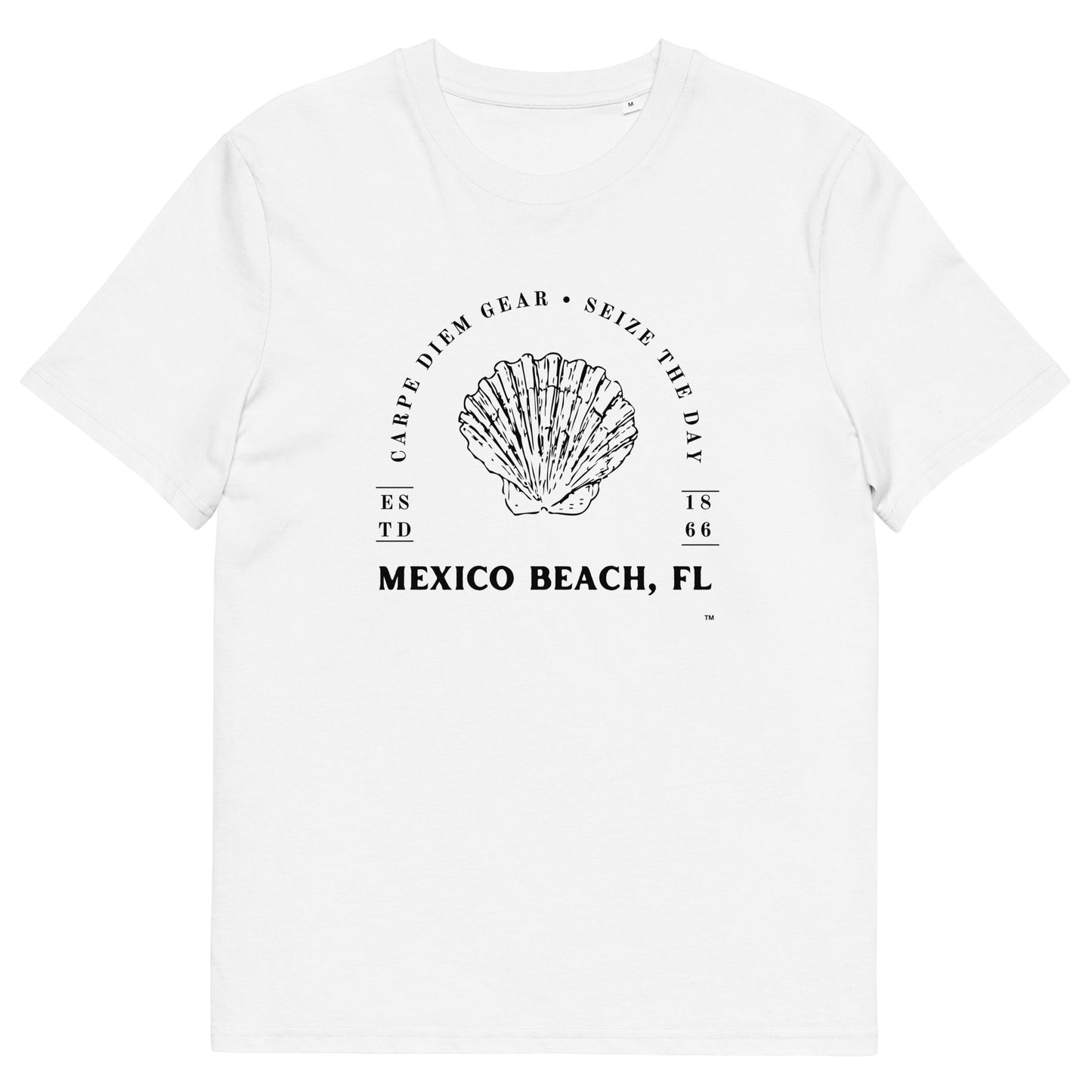 Carpe Diem Gear | Mexico Beach, Florida | Black Shell | Unisex 100% Organic Cotton