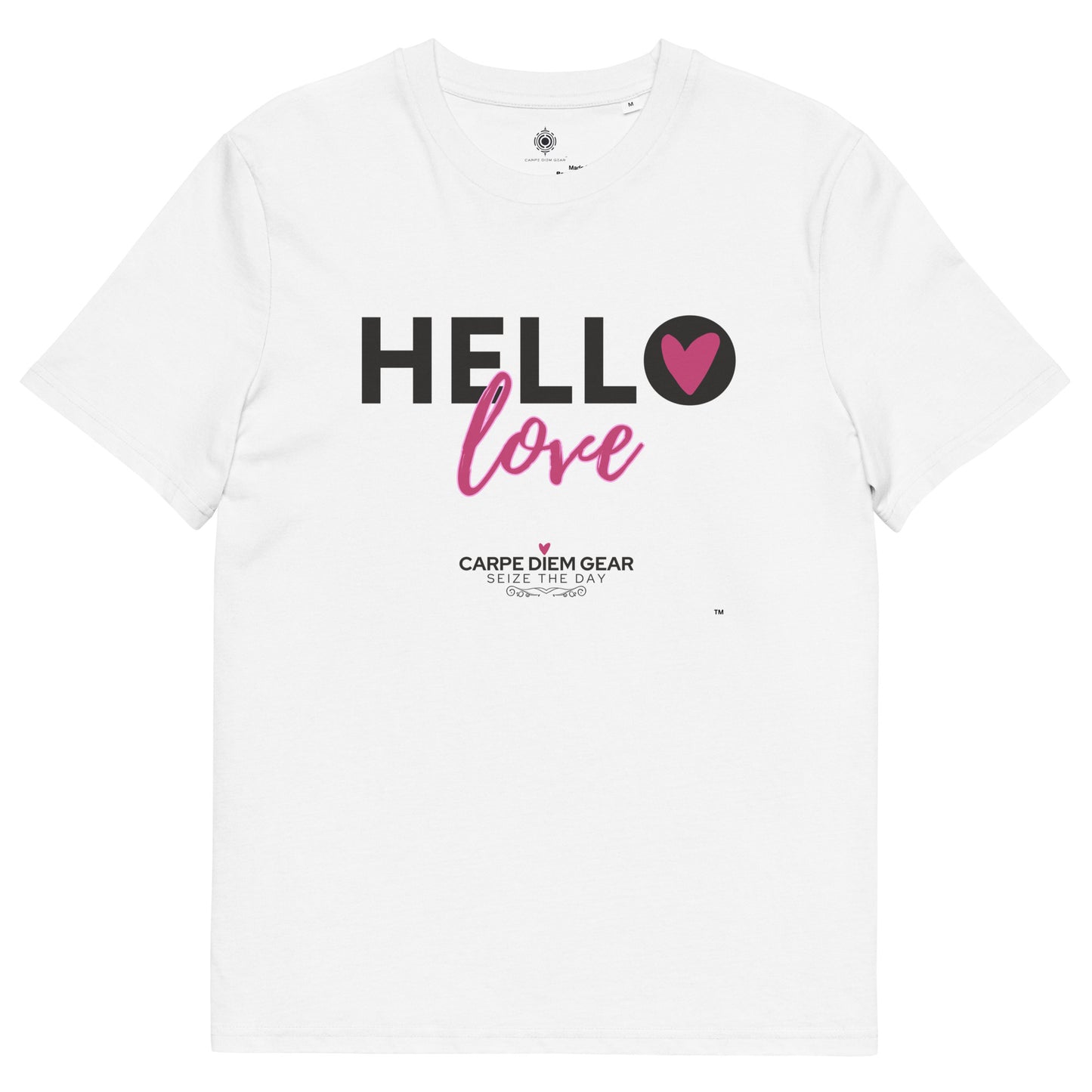 Carpe Diem Gear | Heart of the Matter | Hello Love | Unisex 100% Organic Cotton T-Shirt