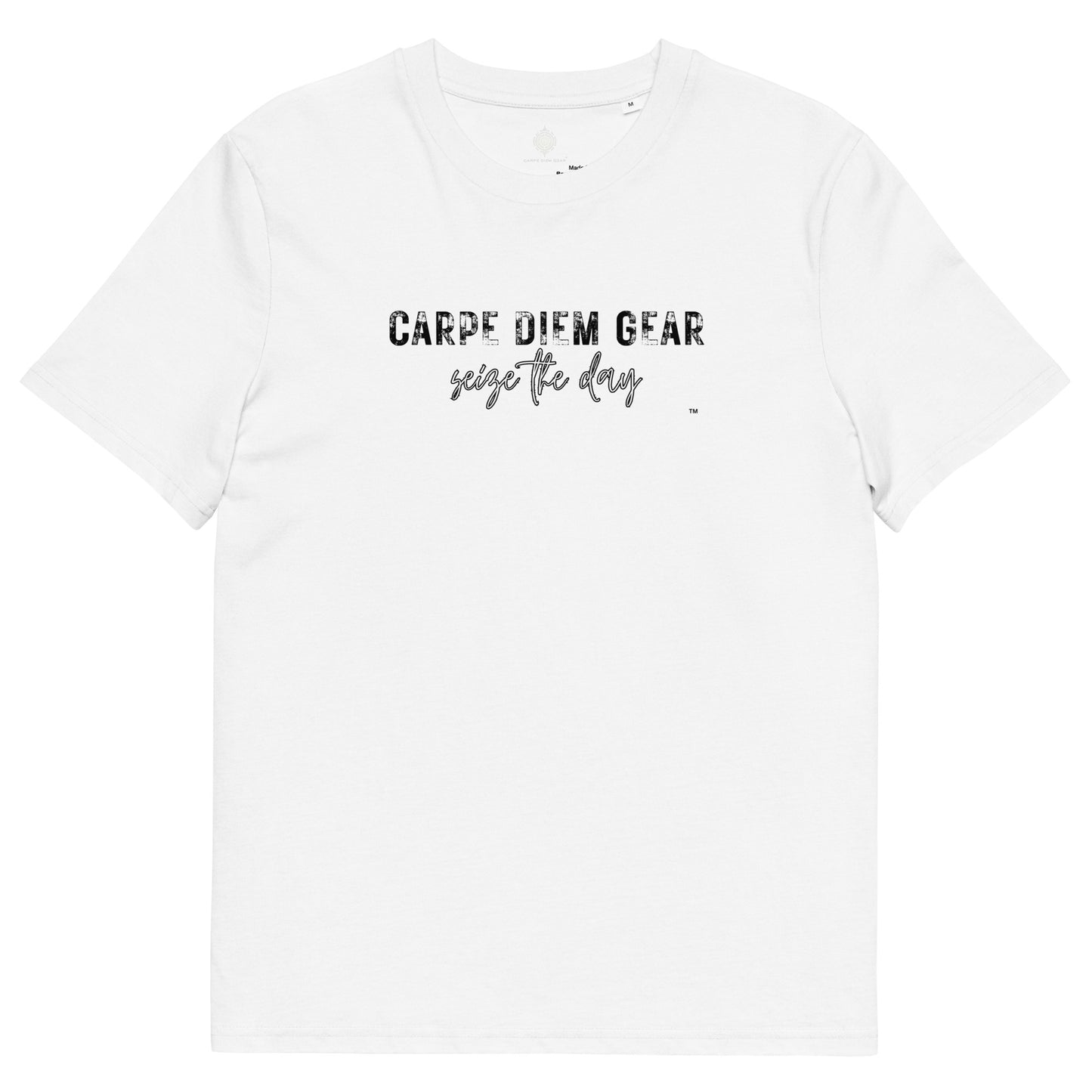 Carpe Diem Gear | Seize the Day Quotes | Benjamin Franklin DELUXE | Unisex 100% Organic Cotton