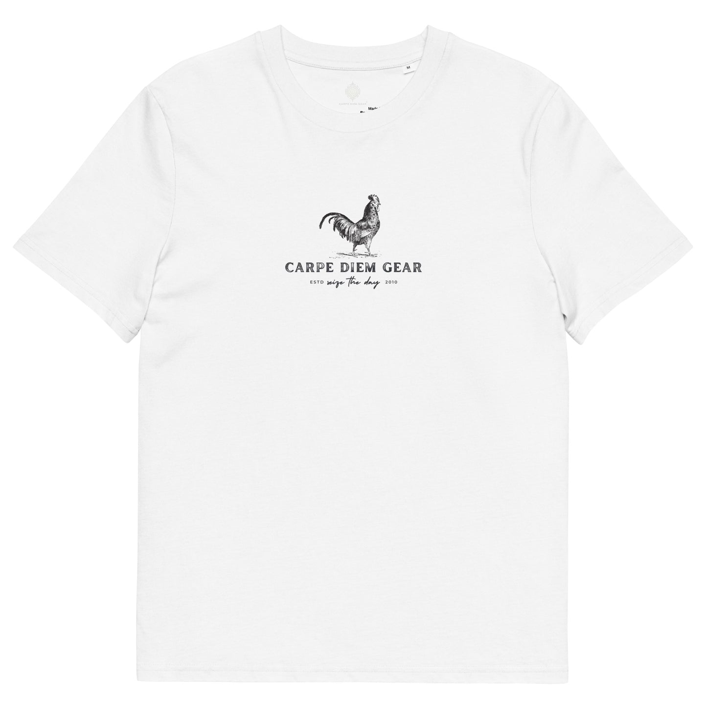 Carpe Diem Gear | Everything Bagel | Chicken Run | Chicken Stamp DELUXE | Unisex 100% Organic Cotton