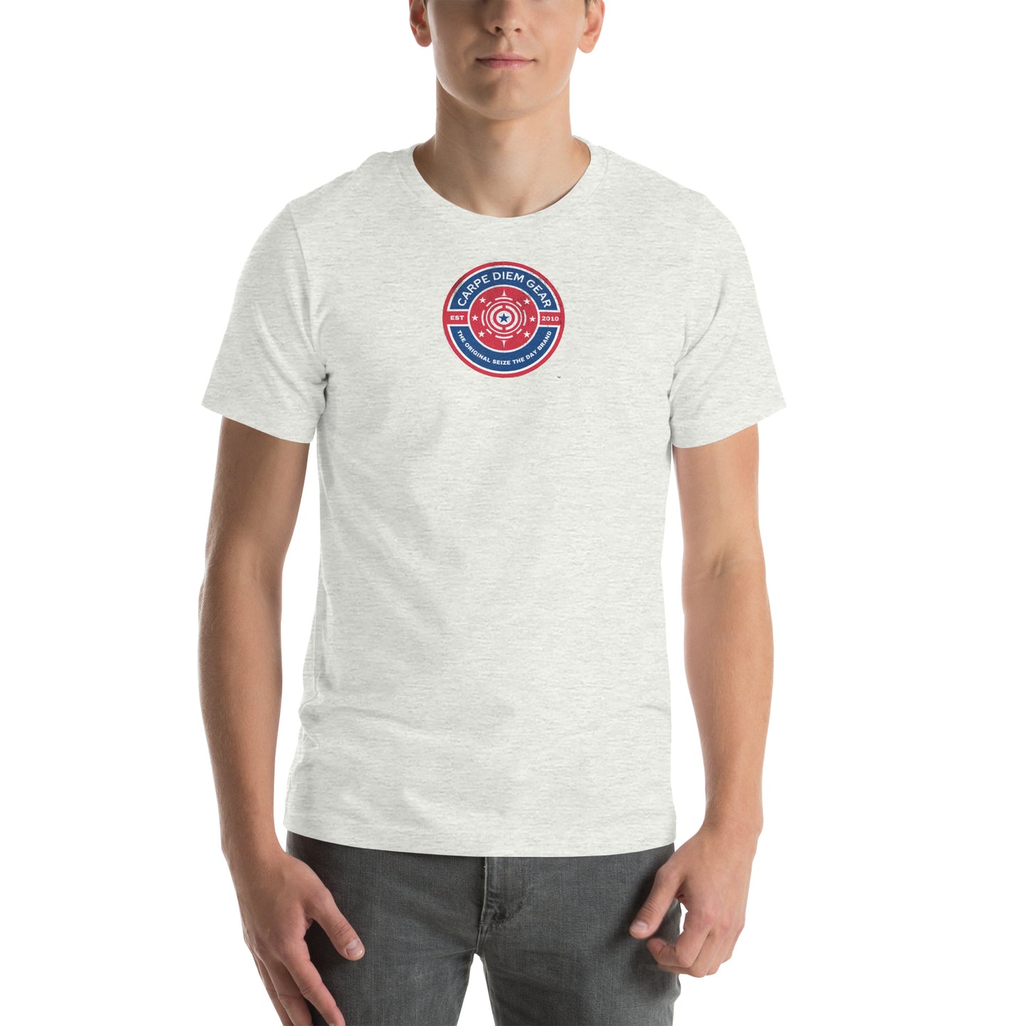 Carpe Diem Gear | America  | United We Stand Stamp DELUXE | Unisex 100% Cotton T-Shirt
