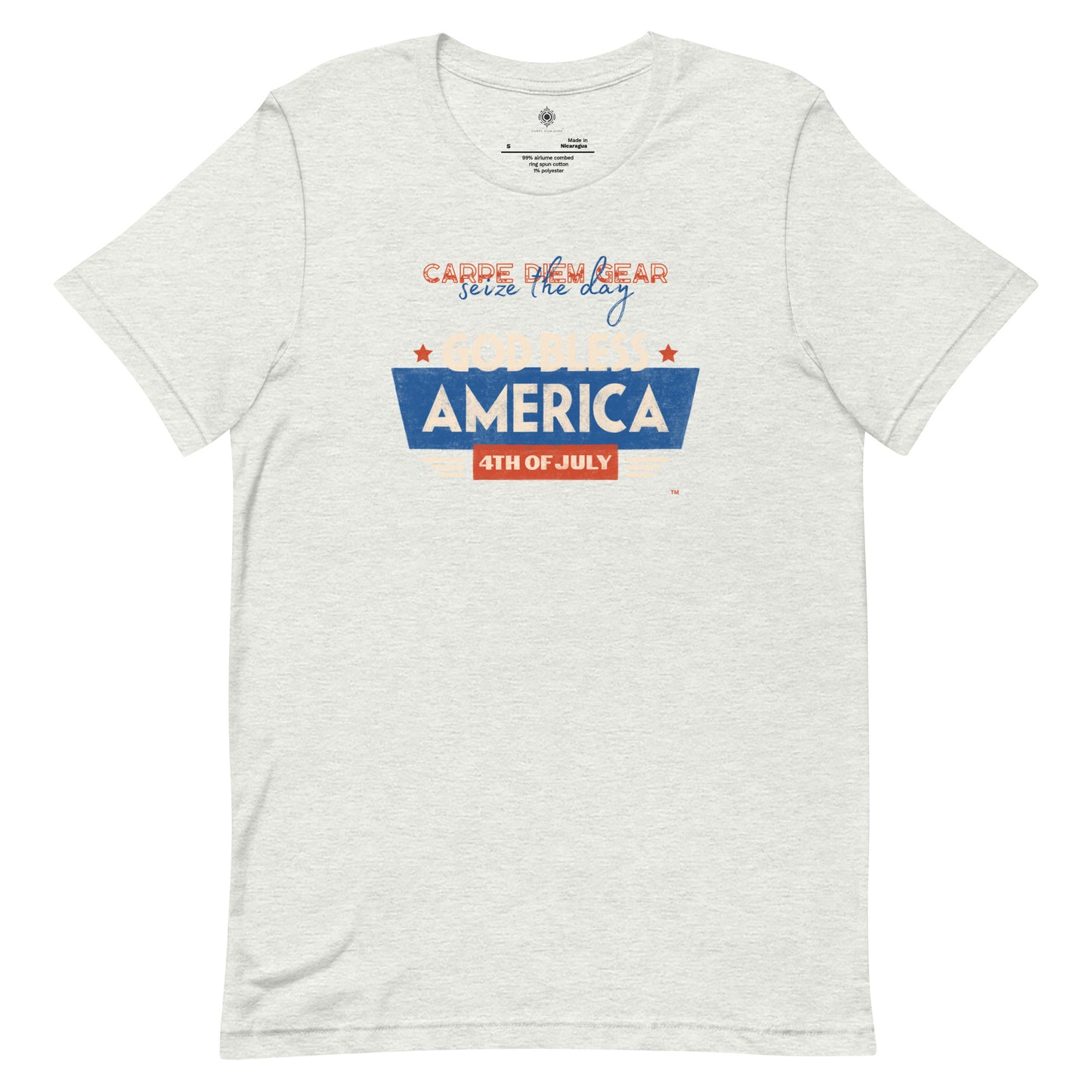 Carpe Diem Gear | Americana  | God Bless America | Unisex 100% Cotton T-Shirt