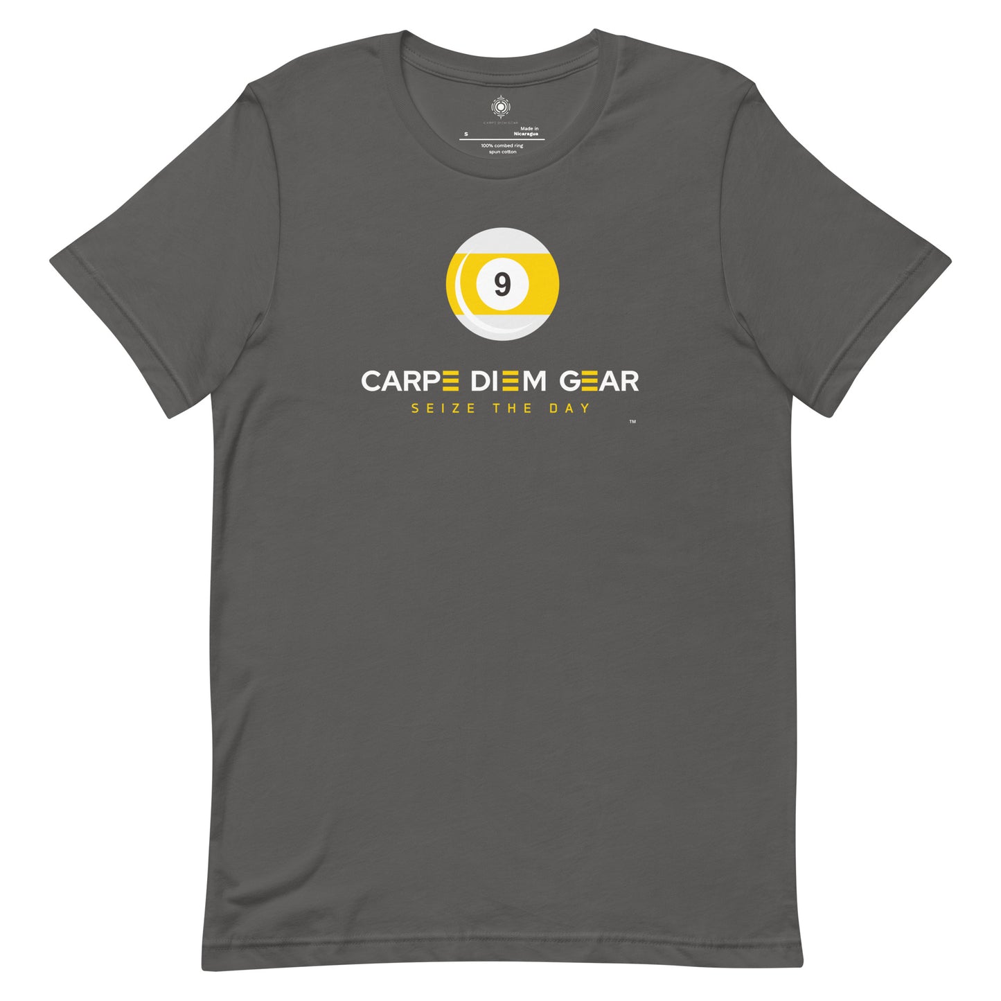 Carpe Diem Gear | Simply | 9-Ball | Unisex 100% Cotton T-Shirt