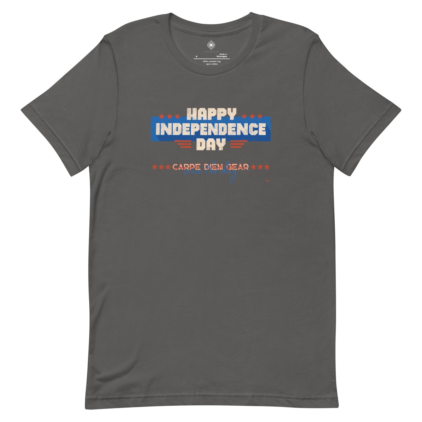 Carpe Diem Gear | Americana  | Happy Independence Day | Unisex 100% Cotton T-Shirt