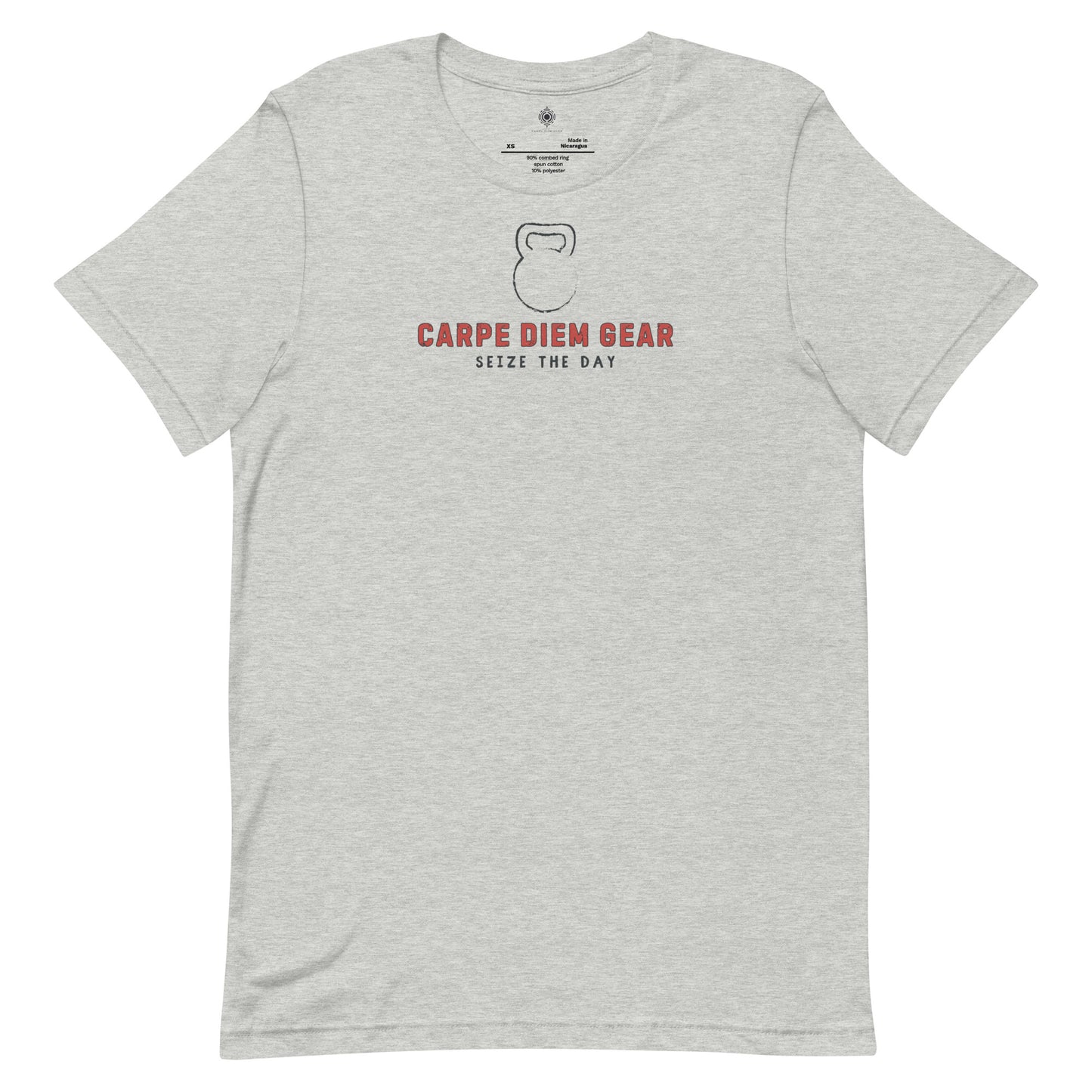 Carpe Diem Gear | Weightlifting | Kettlebell Strong (Deluxe) | Unisex 100% Ring-Spun Cotton