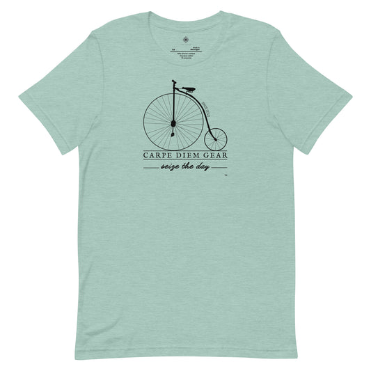 Carpe Diem Gear | Biking | All Black Vintage Big | Unisex 100% Cotton T-Shirt