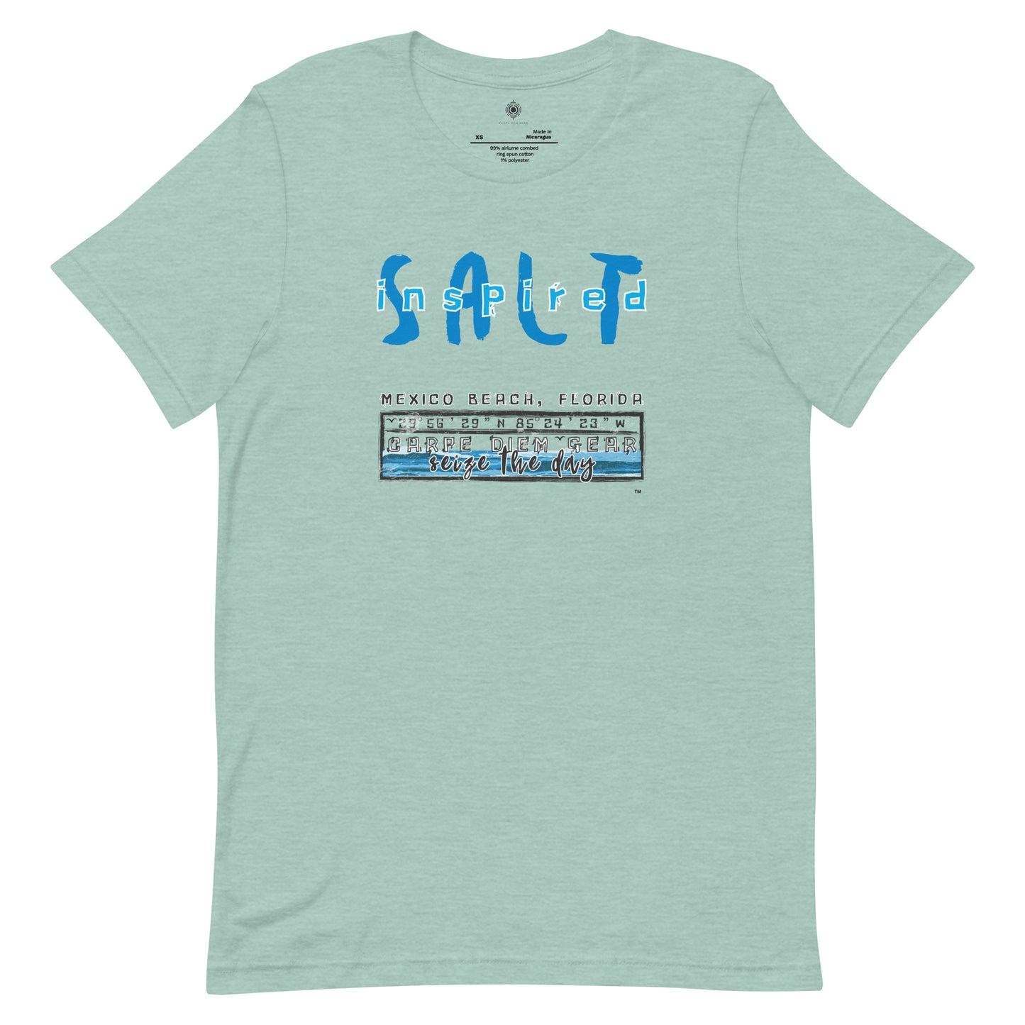 Carpe Diem Gear | Beach Life | Mexico Beach Salt Inspired | Unisex 100% Cotton T-Shirt