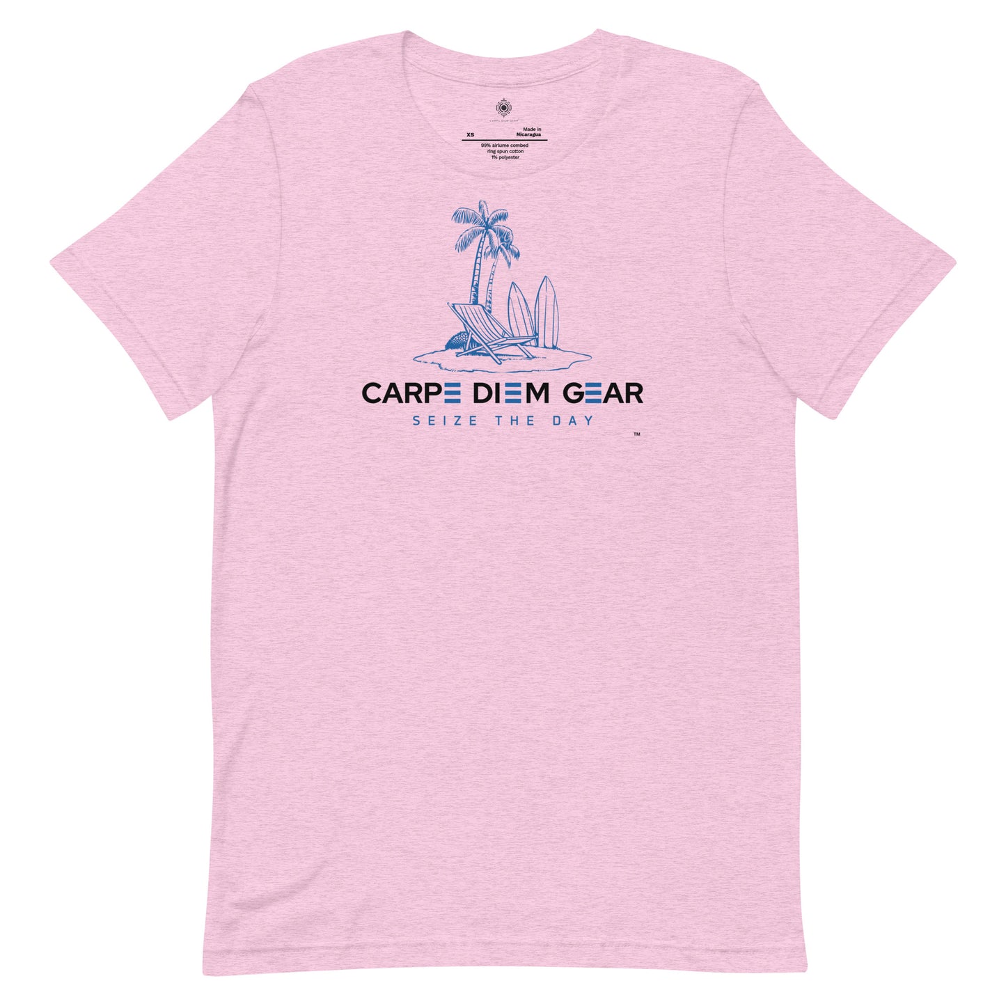 Carpe Diem Gear | Simply | Beach and Surfing | Unisex 100% Cotton T-Shirt