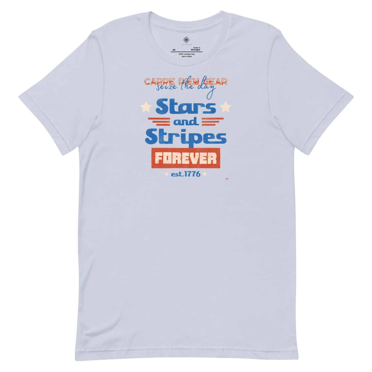 Carpe Diem Gear | Americana  | Stars and Strips | Unisex 100% Cotton T-Shirt