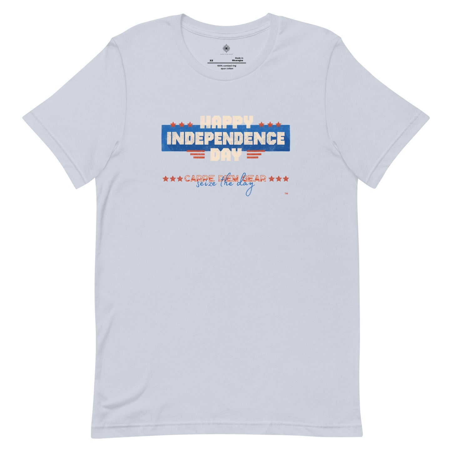 Carpe Diem Gear | Americana  | Happy Independence Day | Unisex 100% Cotton T-Shirt
